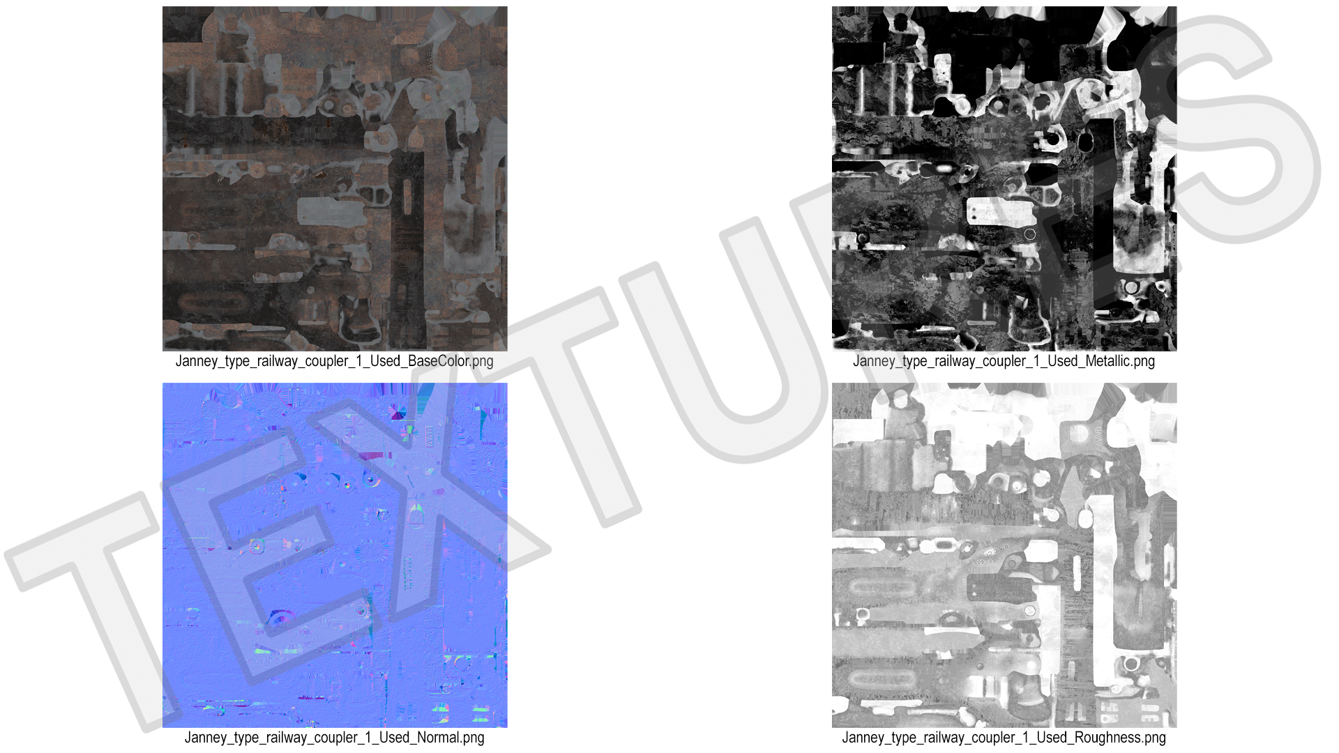 3D Railway Coupling Used