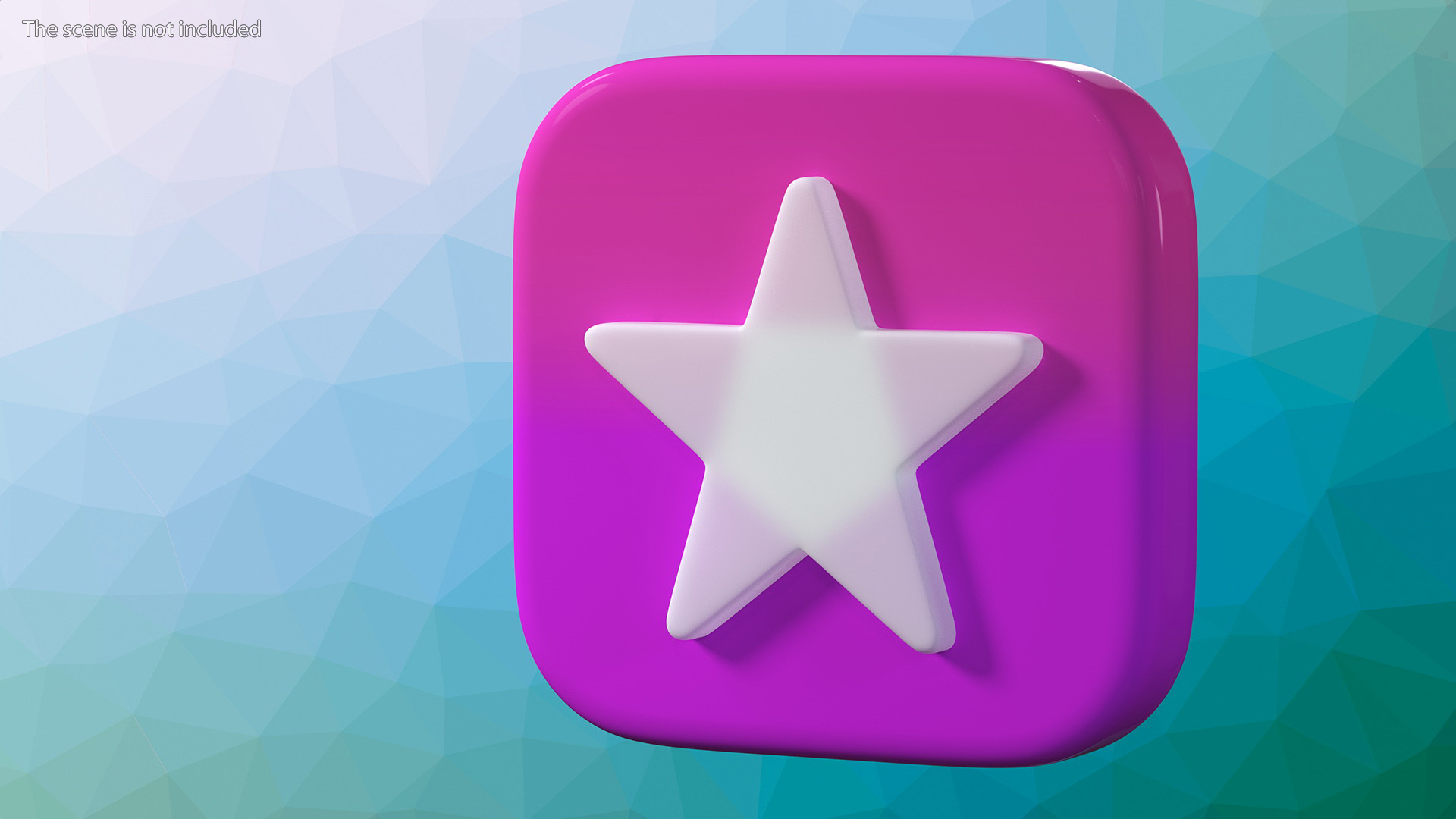 3D iPhone iOS iTunes Store Icon model