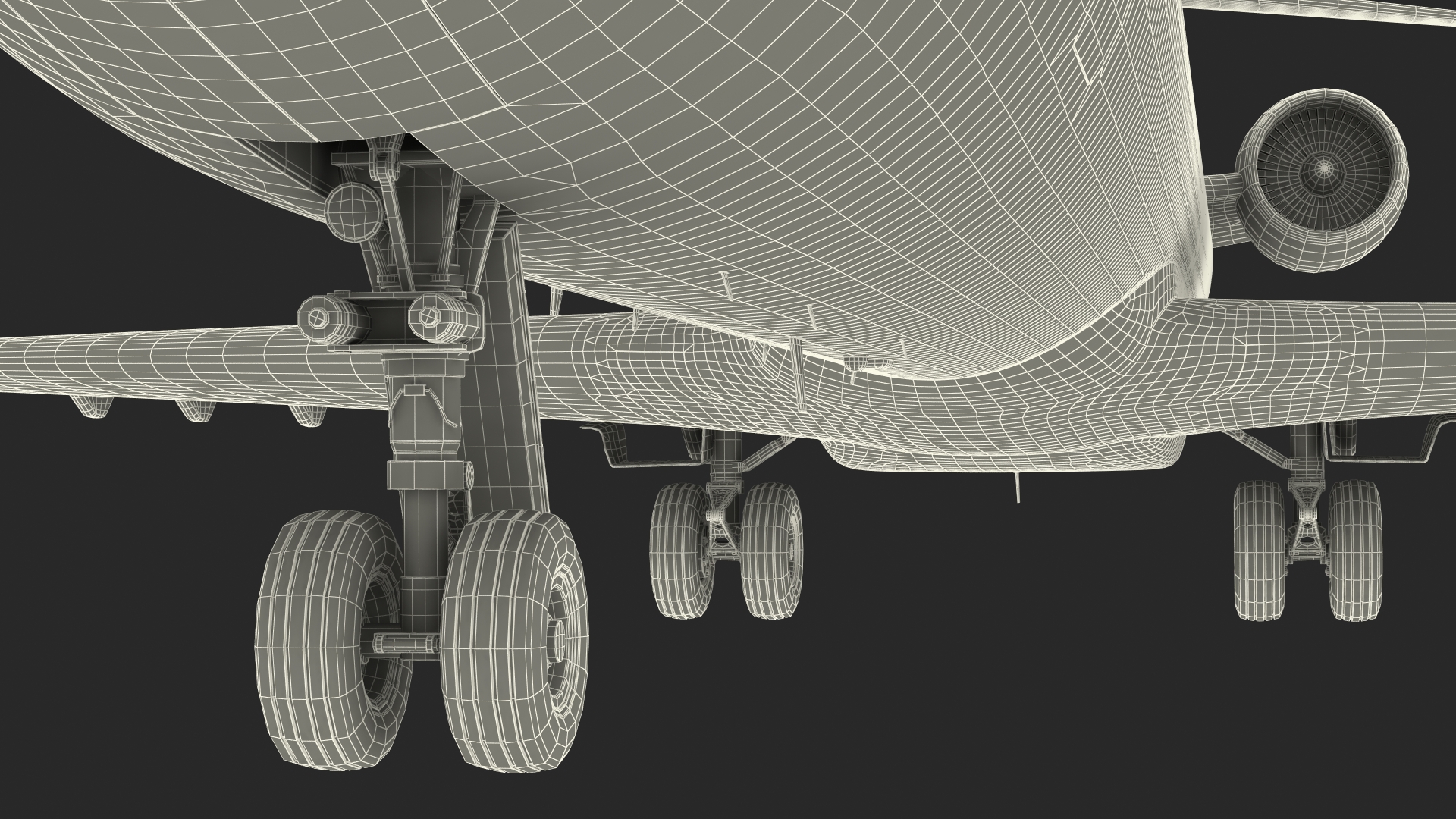 Regional Jet Bombardier CRJ550 Rigged 3D