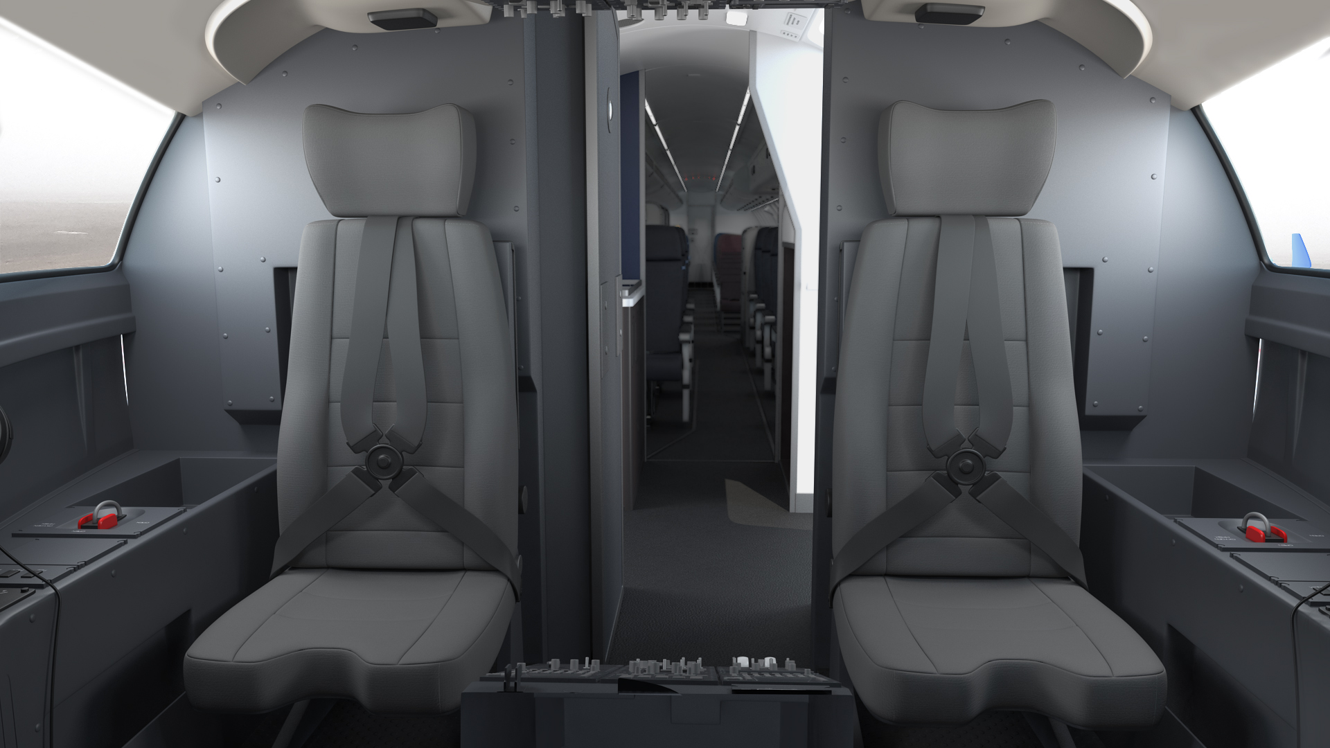 Regional Jet Bombardier CRJ550 Rigged 3D