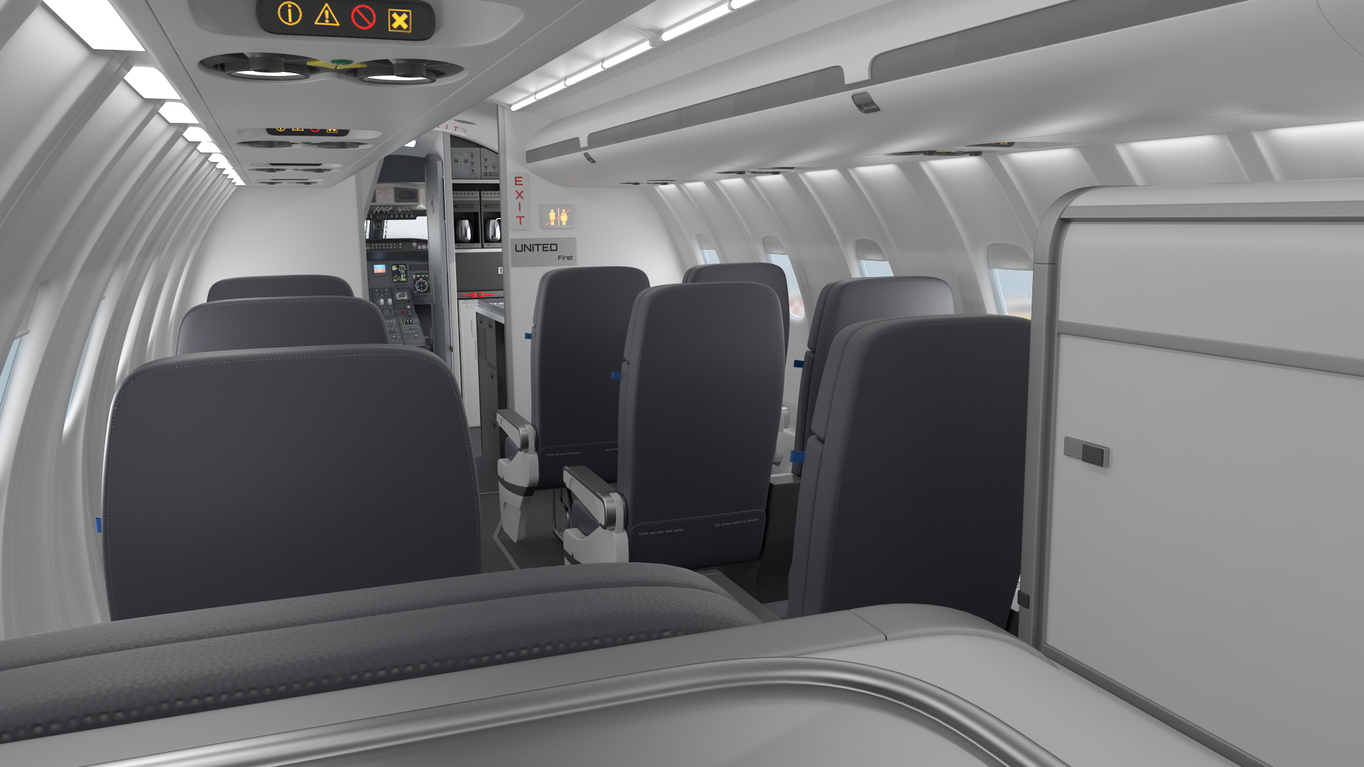 Regional Jet Bombardier CRJ550 Rigged 3D