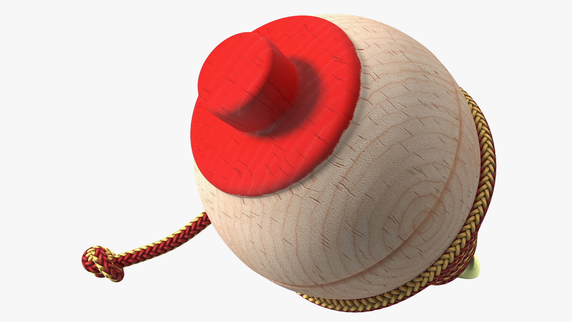 Spinning Toy Reeled Wood 3D model