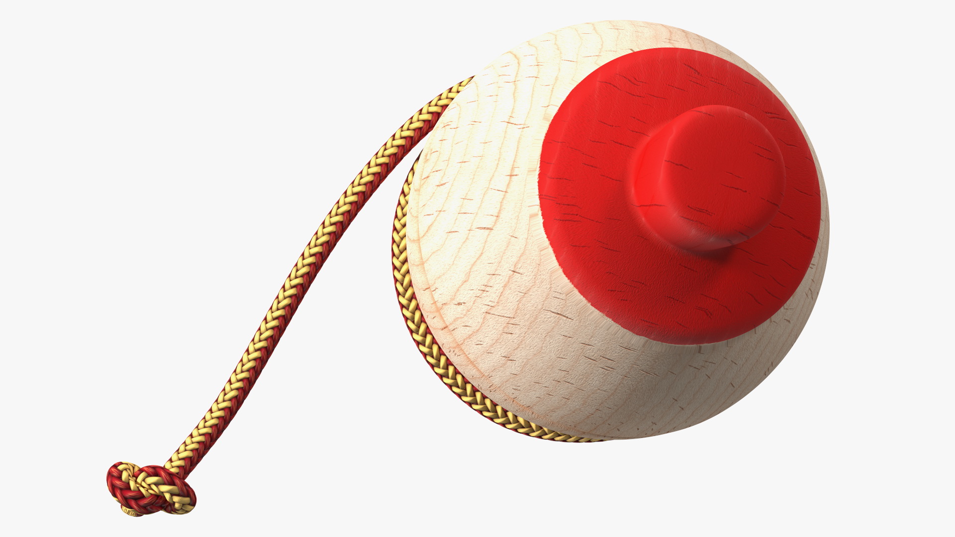 Spinning Toy Reeled Wood 3D model