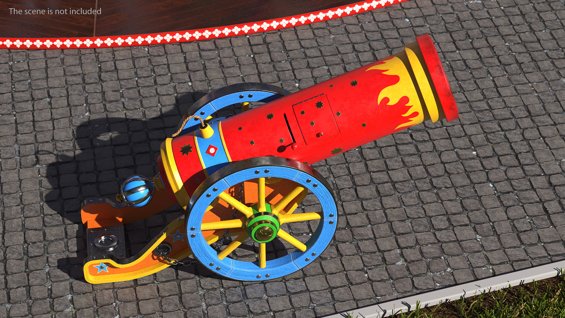 3D Circus Cannon model