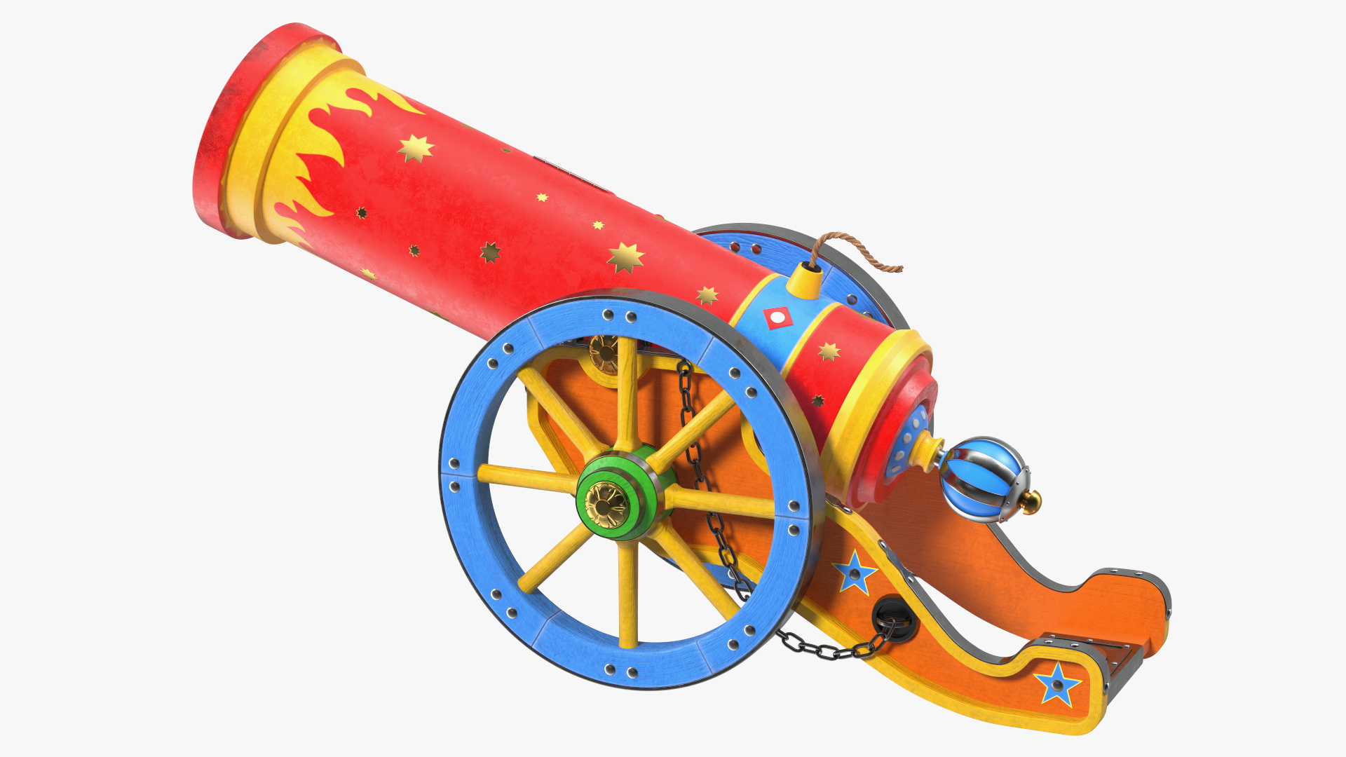 3D Circus Cannon model