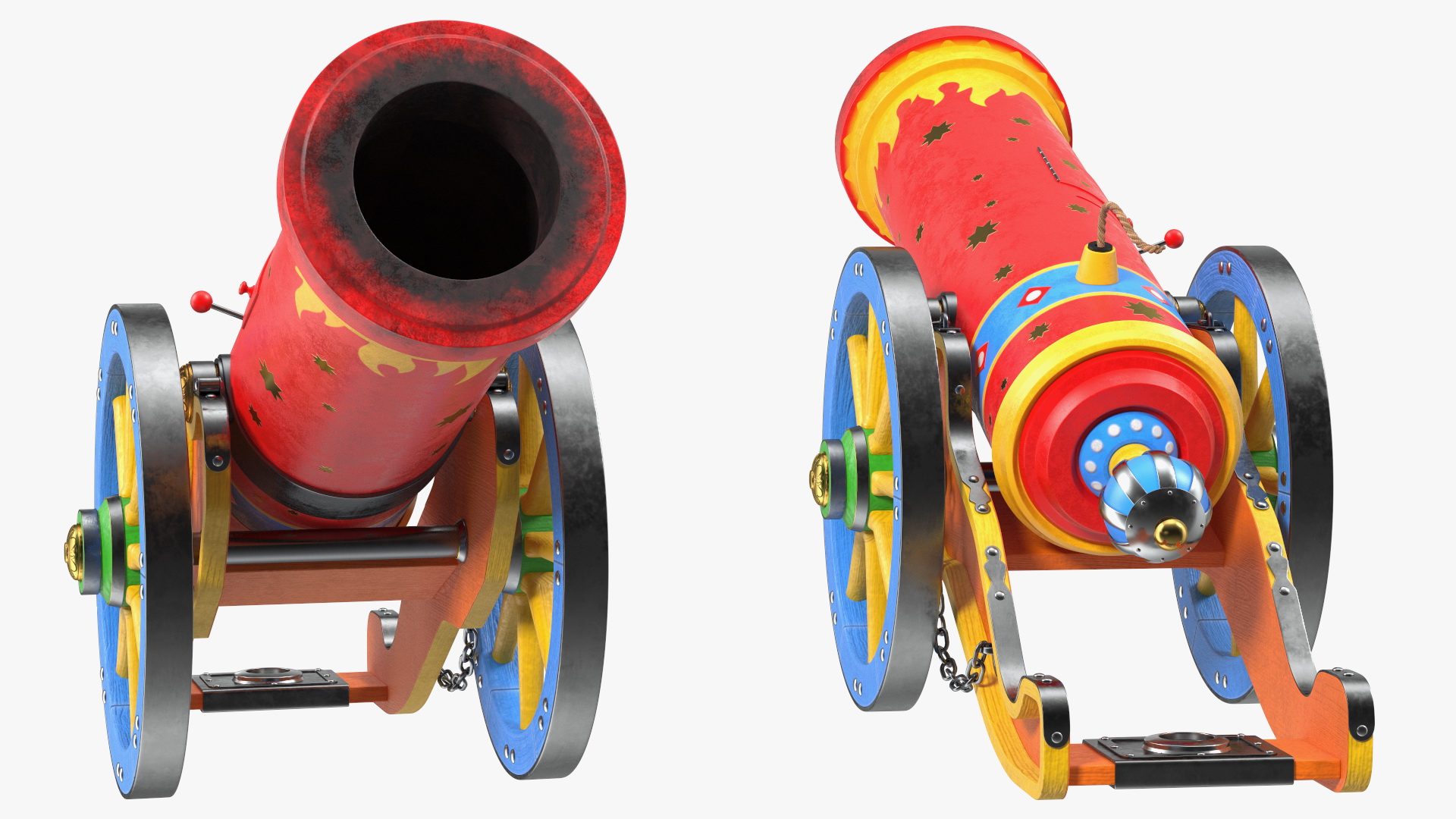 3D Circus Cannon model