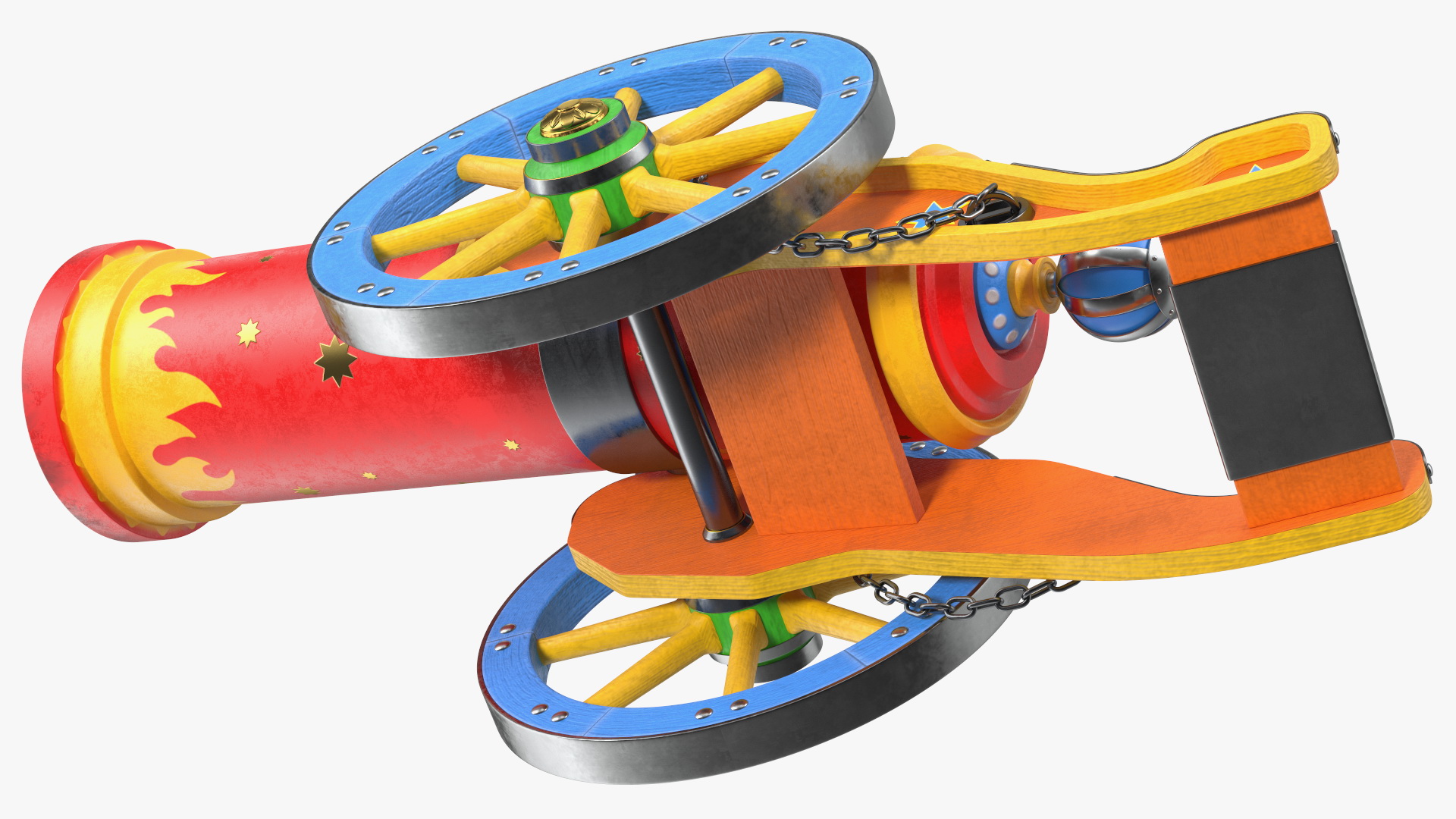 3D Circus Cannon model