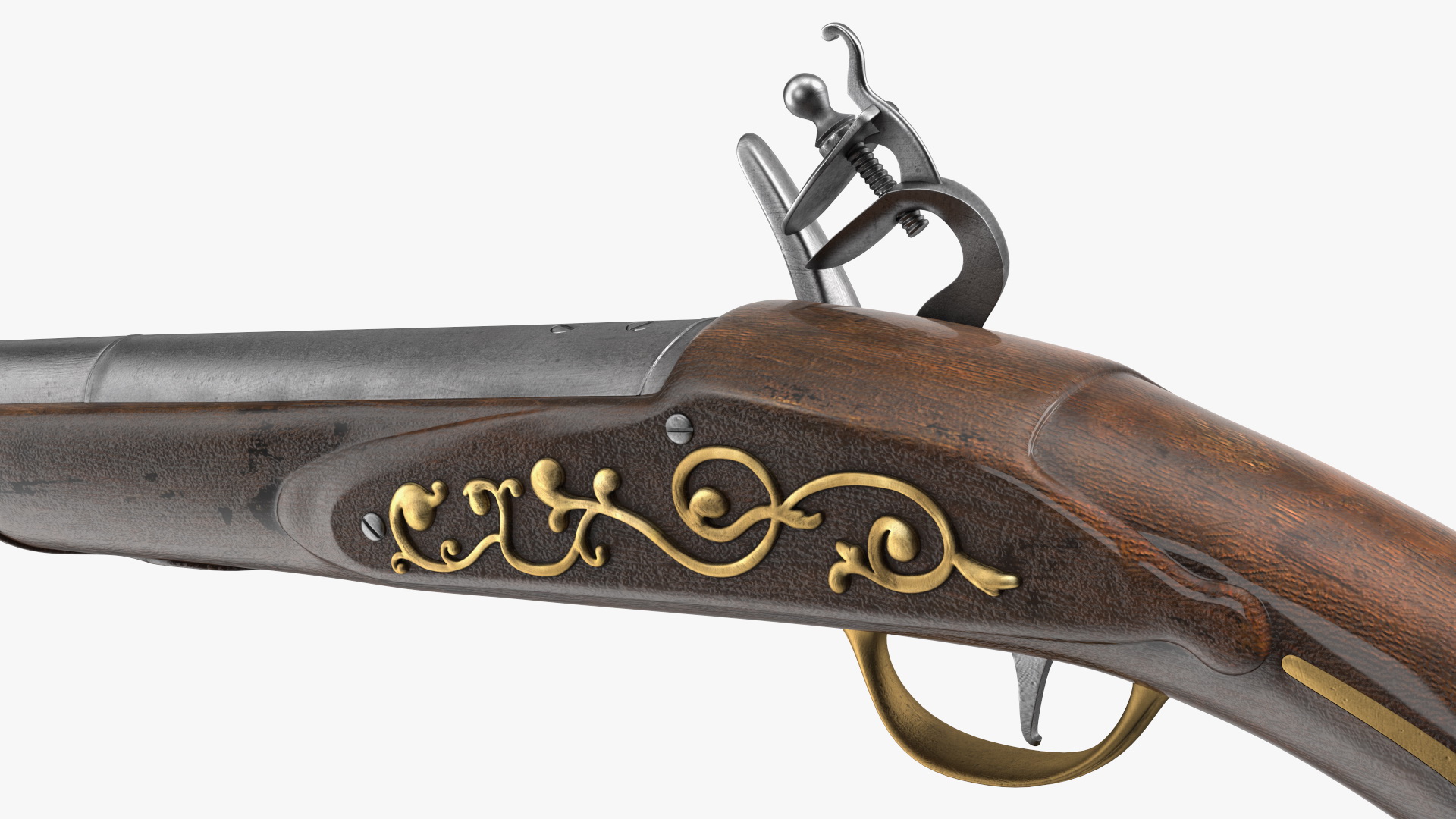 Flintlock Horse Pistol 3D