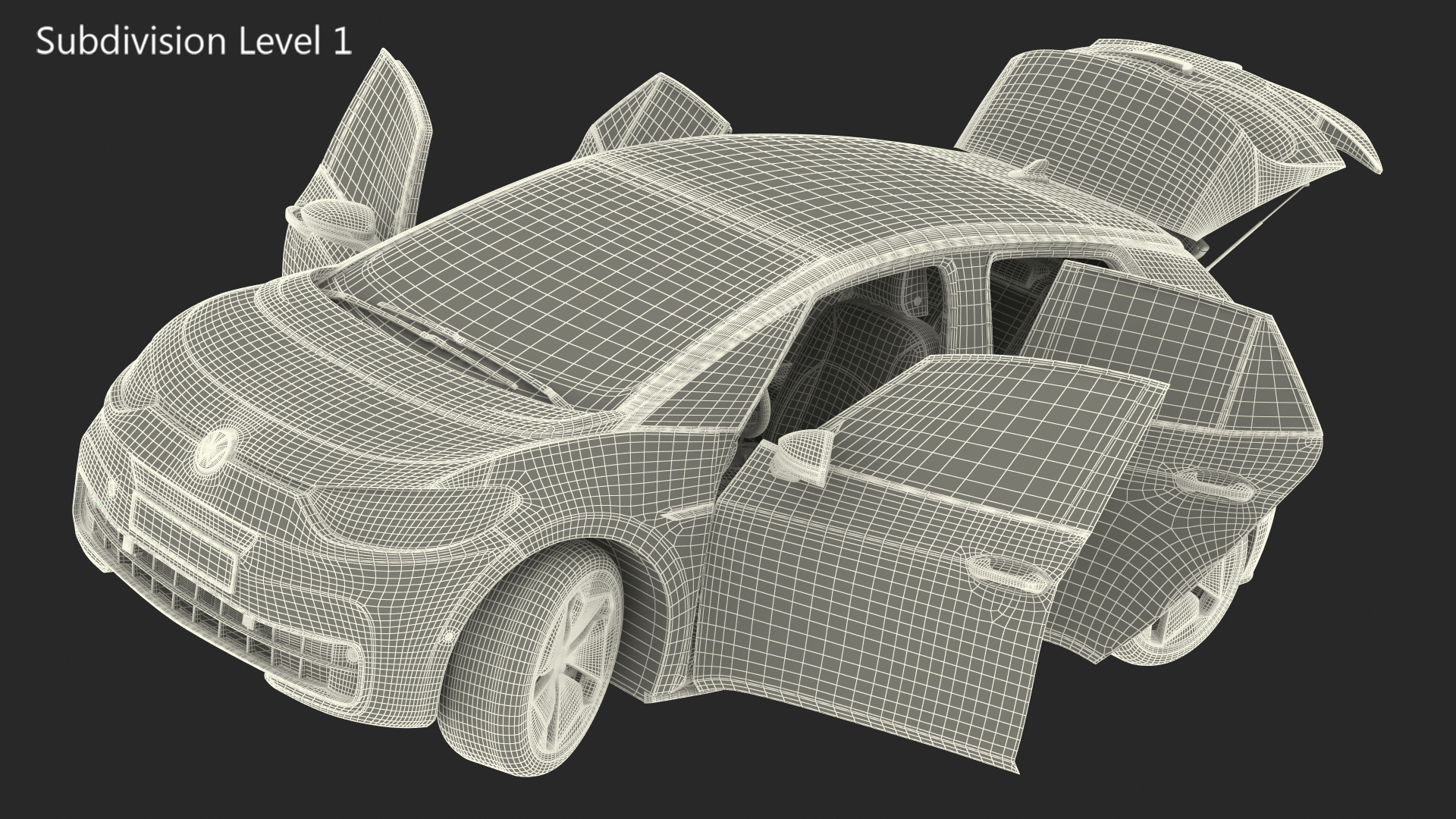 3D Volkswagen ID3 Rigged