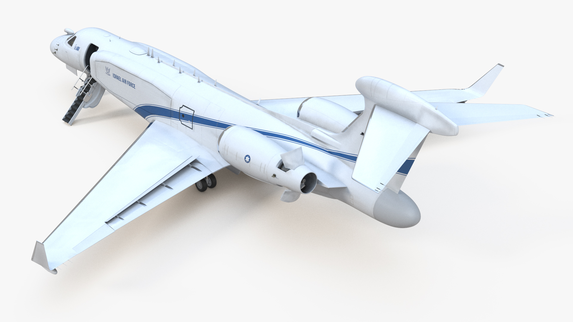 3D CAEW Airborne Early Warning Aircraft Rigged model