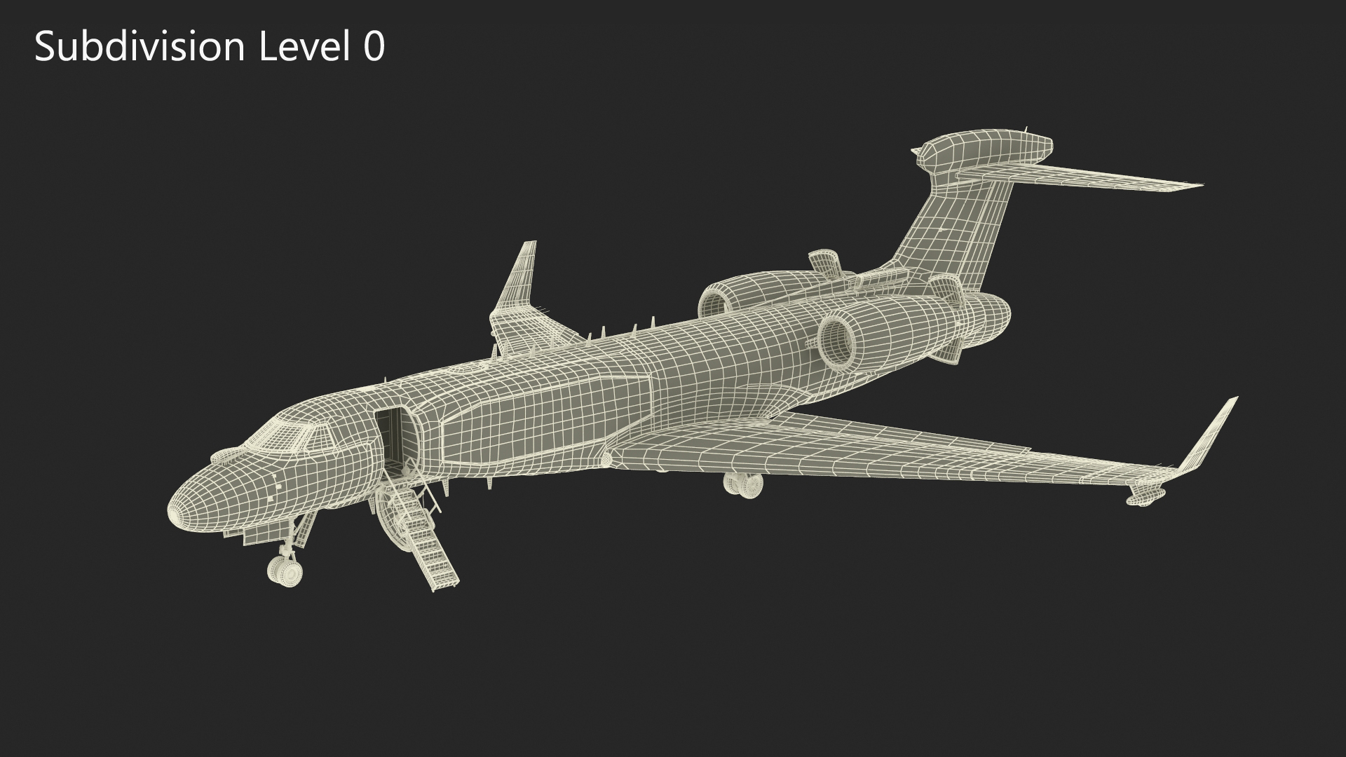 3D CAEW Airborne Early Warning Aircraft Rigged model