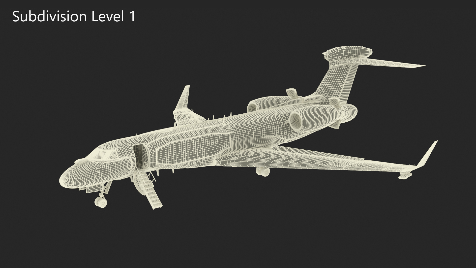 3D CAEW Airborne Early Warning Aircraft Rigged model