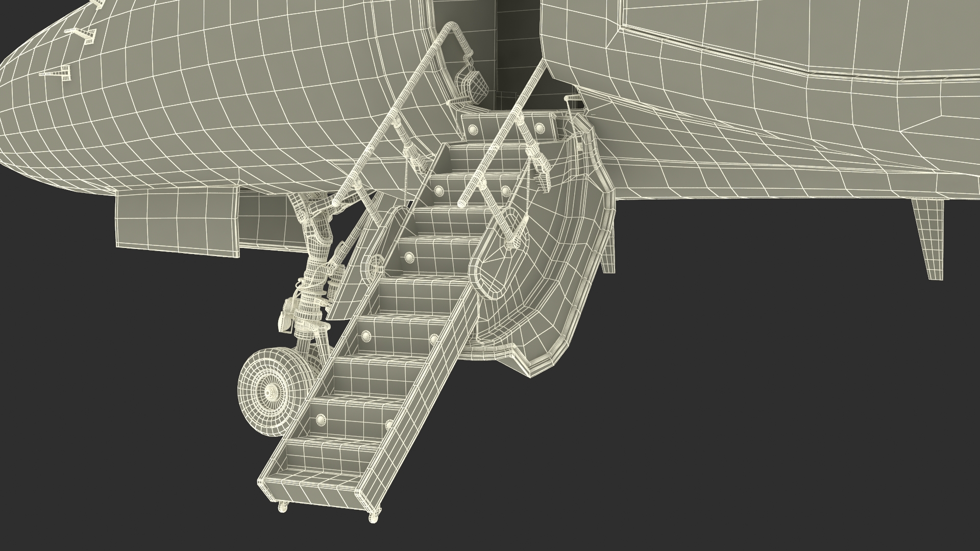 3D CAEW Airborne Early Warning Aircraft Rigged model