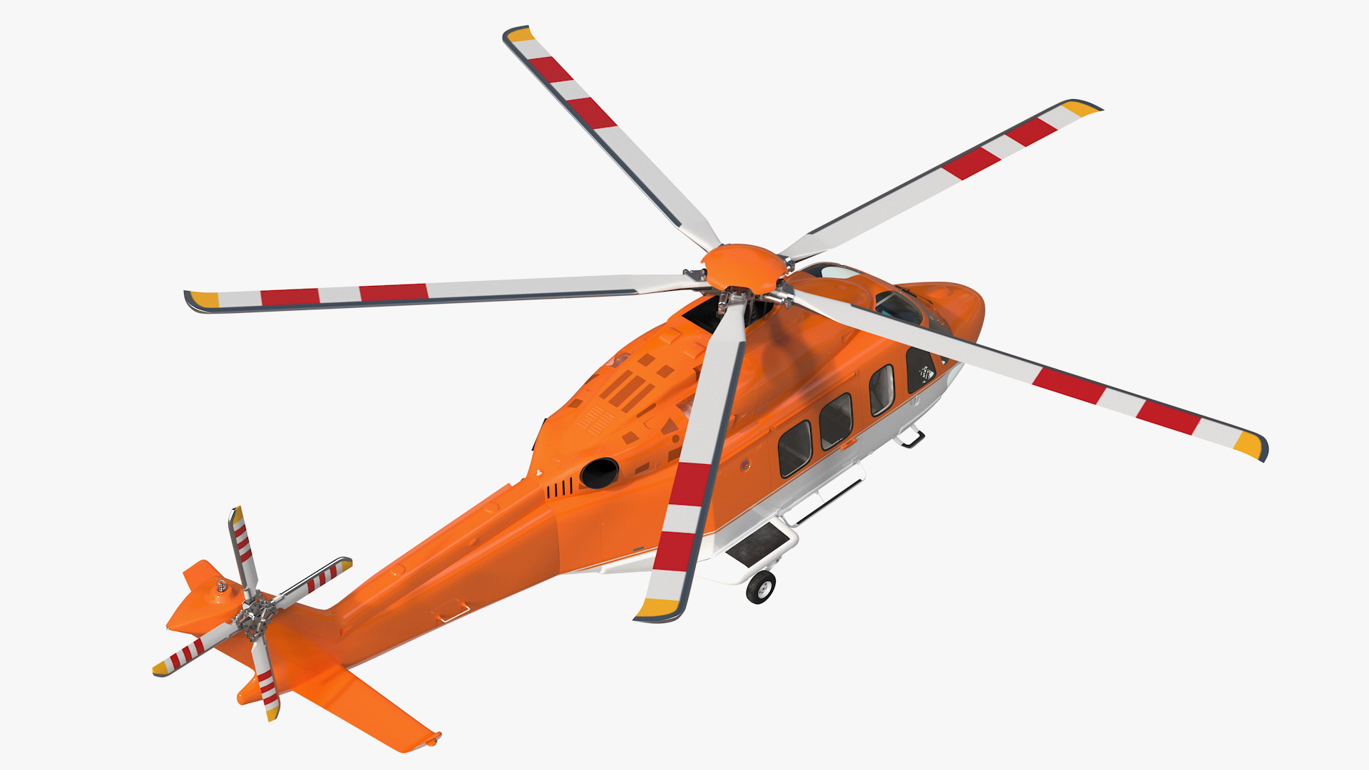 3D Medium Sized Twin Engined Helicopter