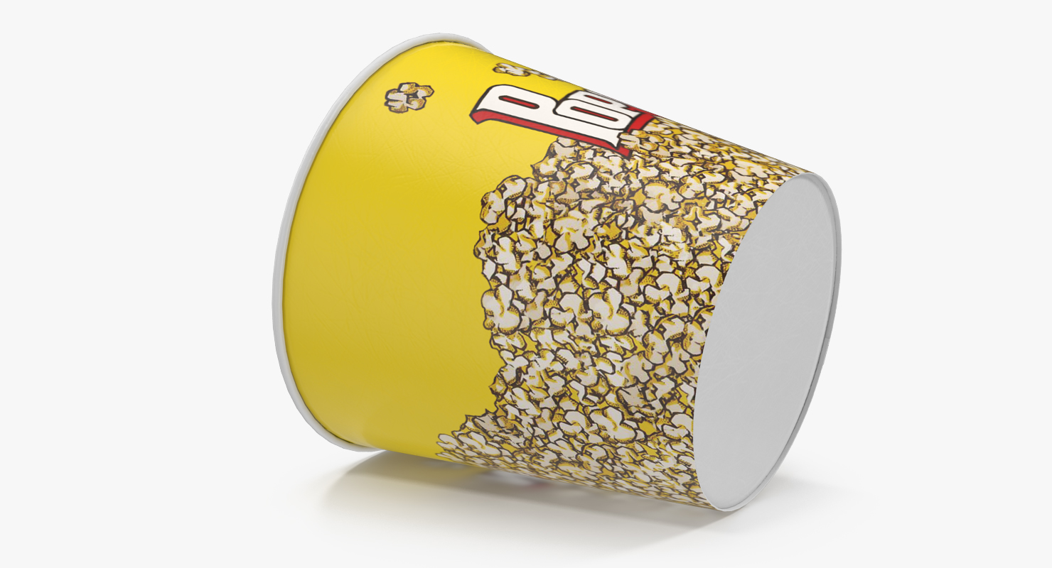 3D Big Popcorn Bucket model