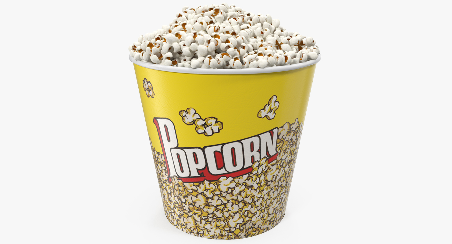 3D Big Popcorn Bucket model