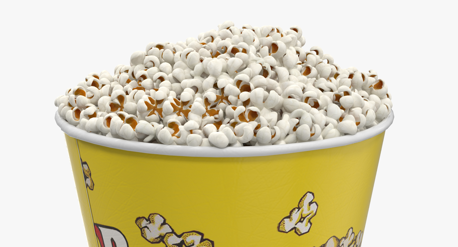 3D Big Popcorn Bucket model