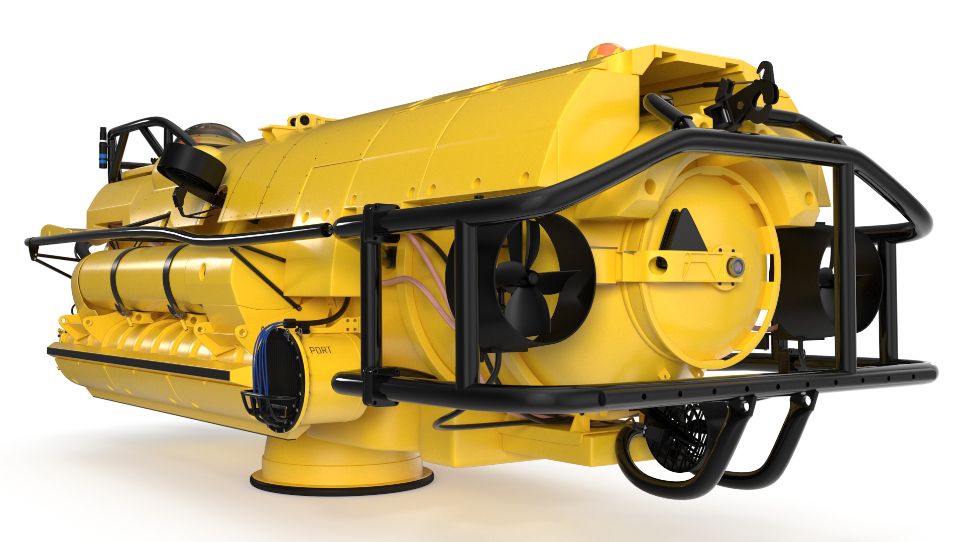 3D Rescue Submarine Yellow model