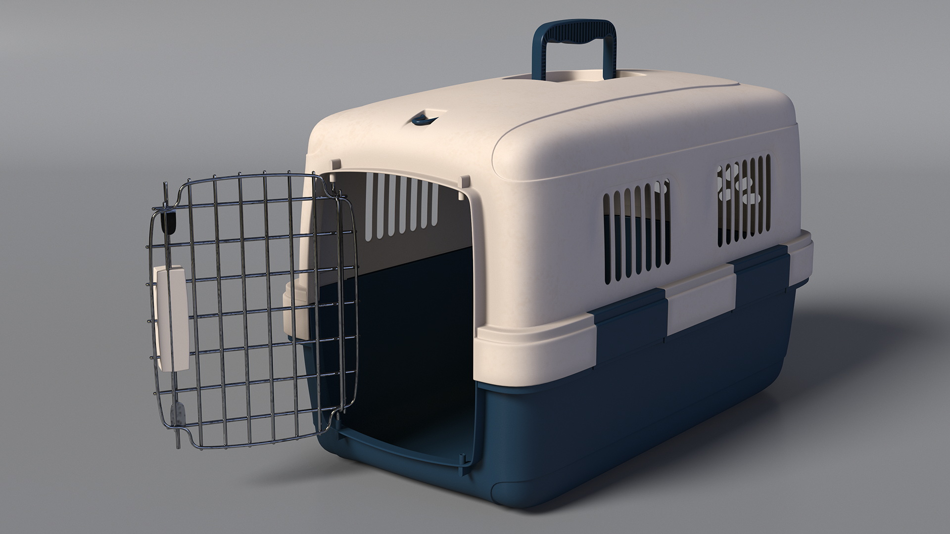 3D Plastic Dog Kennel model