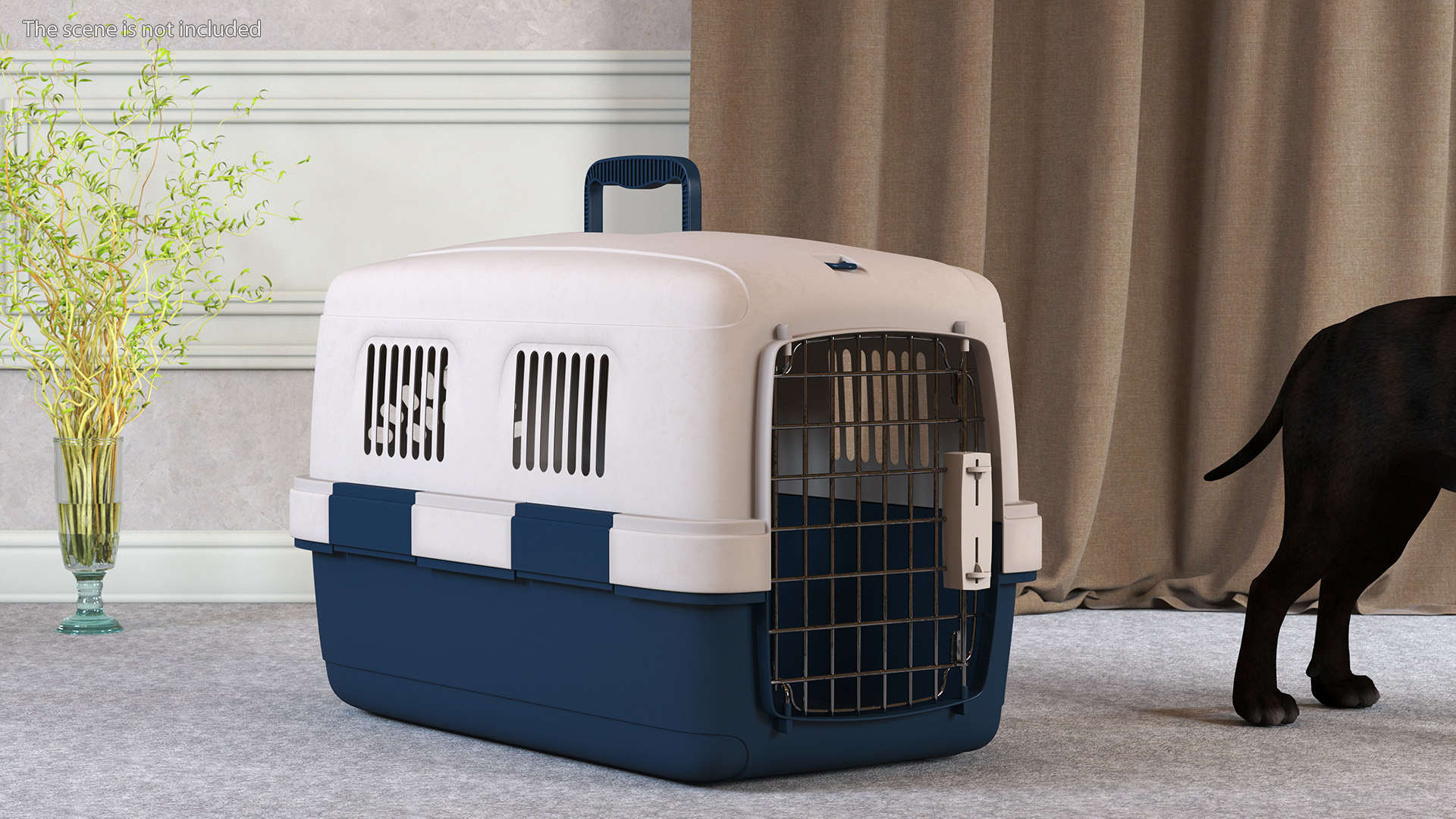 3D Plastic Dog Kennel model