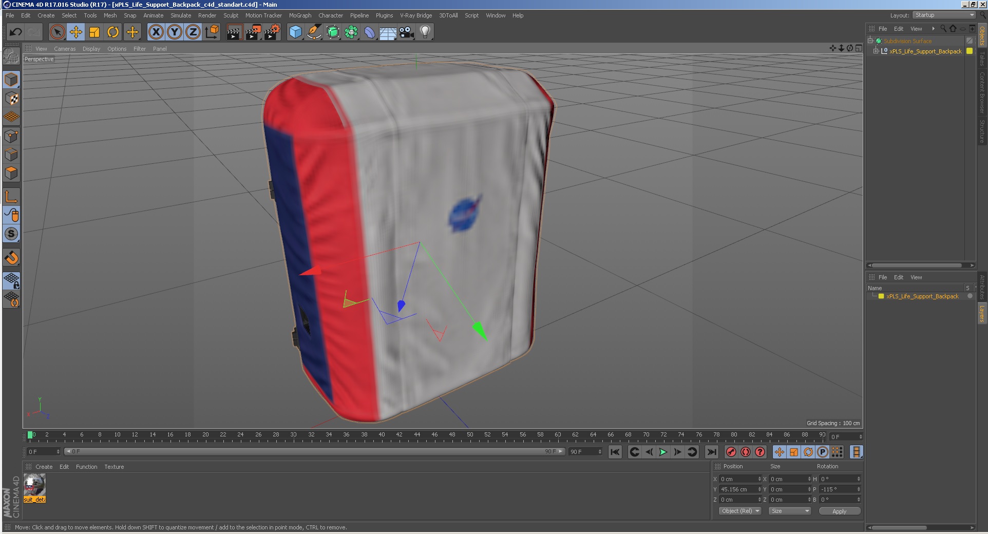 3D xPLS Life Support Backpack