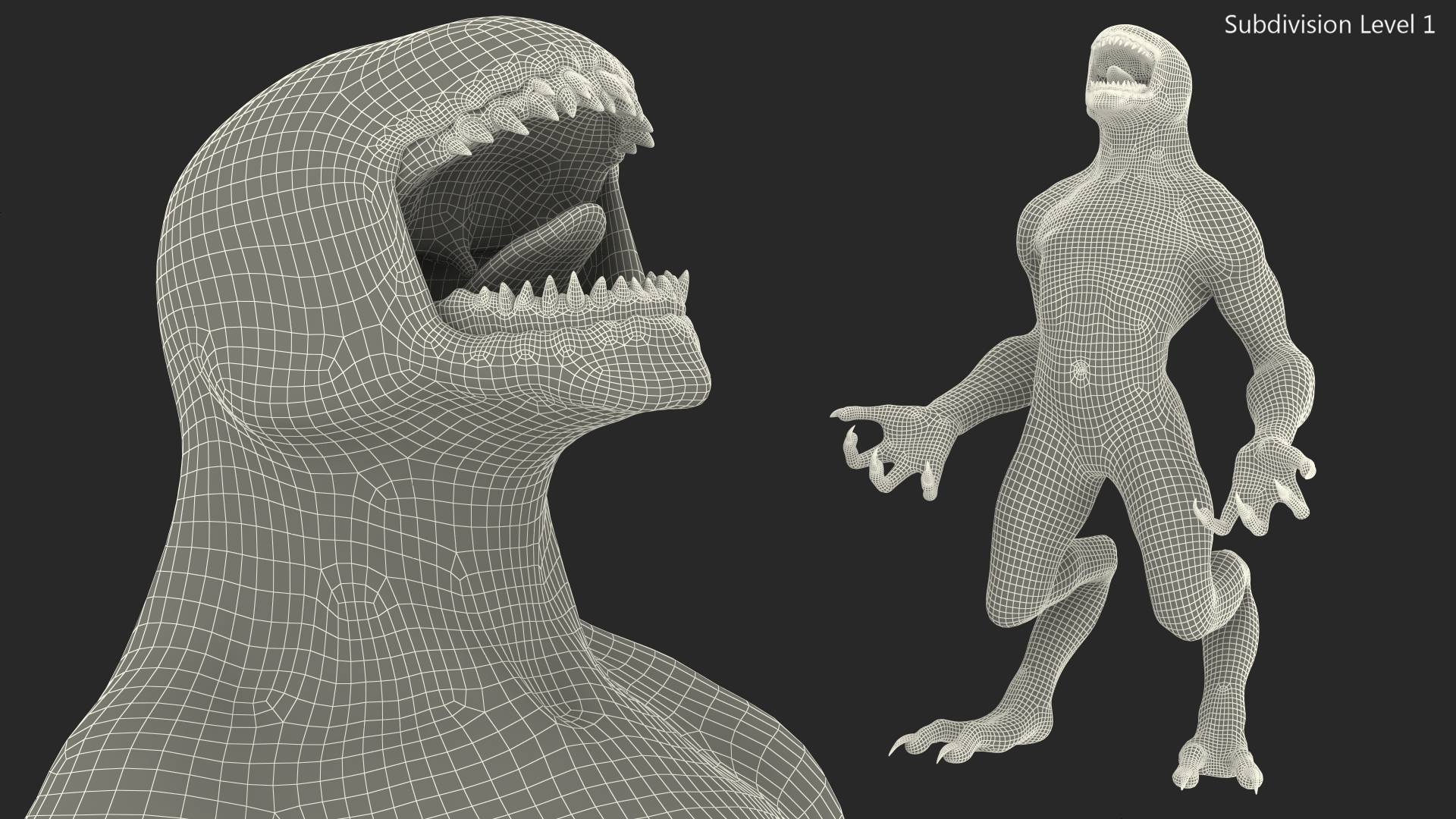 Monster Beast Standing Pose 3D