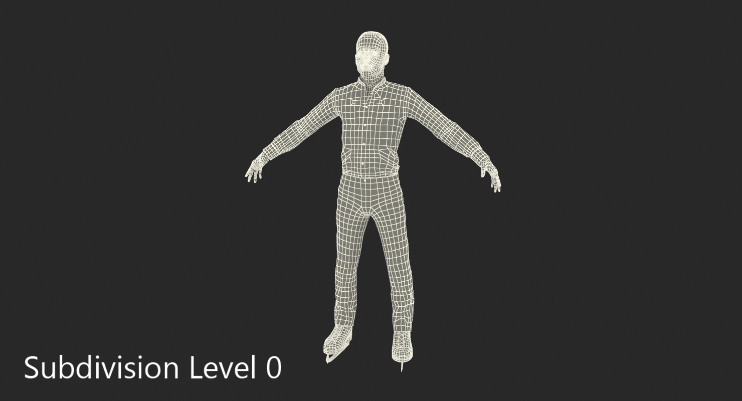 3D model Male Figure Skater 2