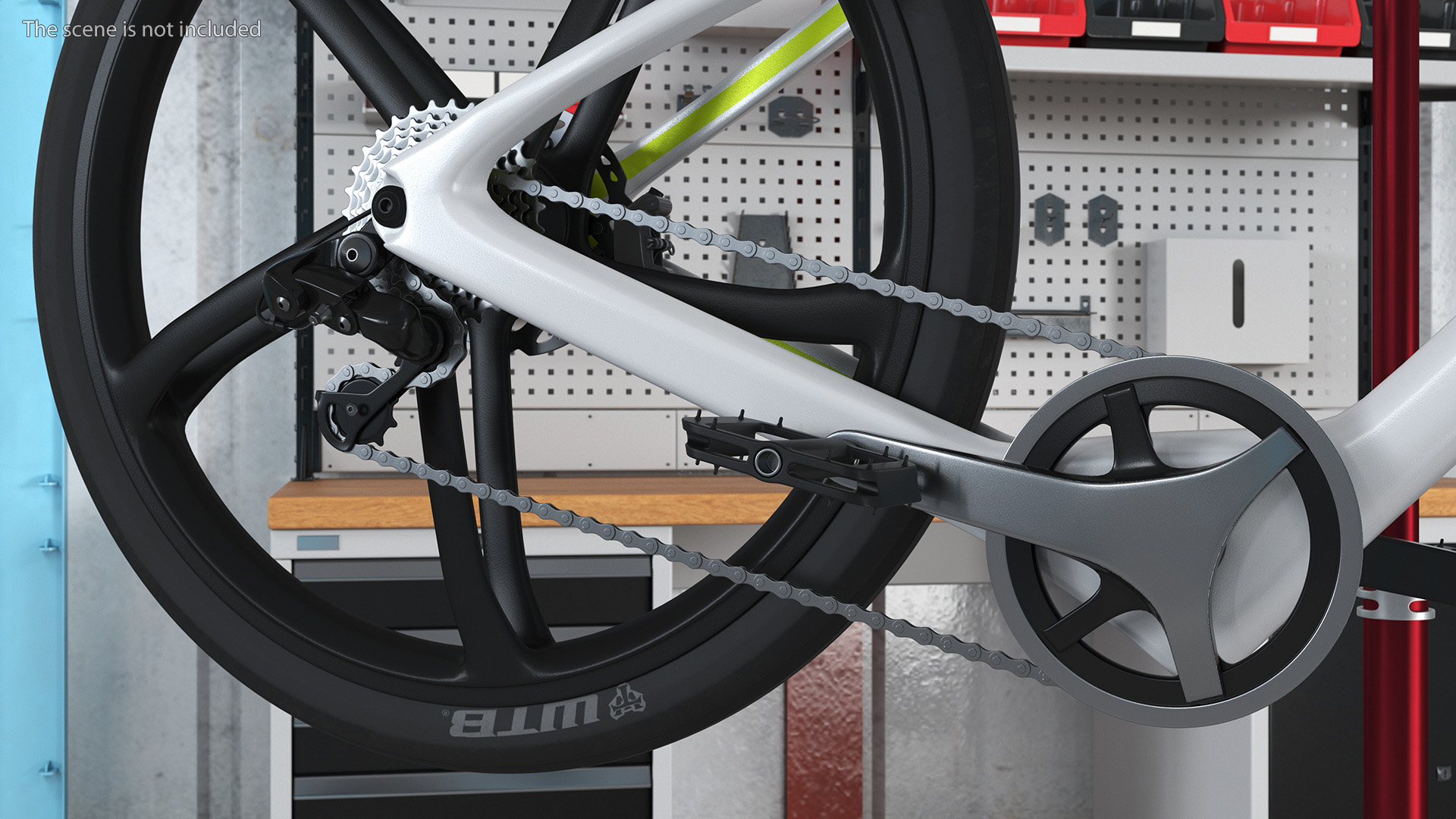 3D model Bike on Repair Stand