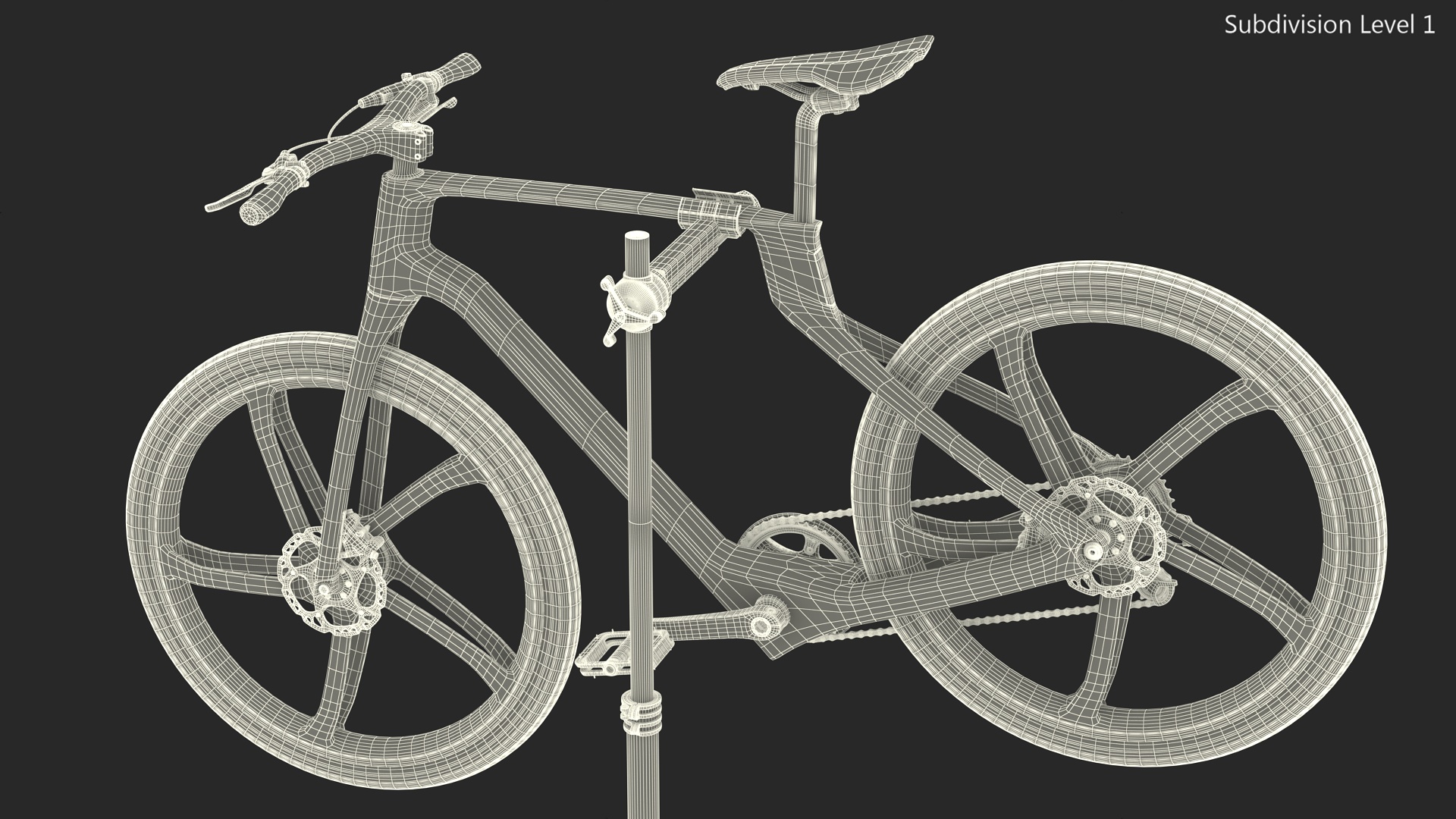 3D model Bike on Repair Stand