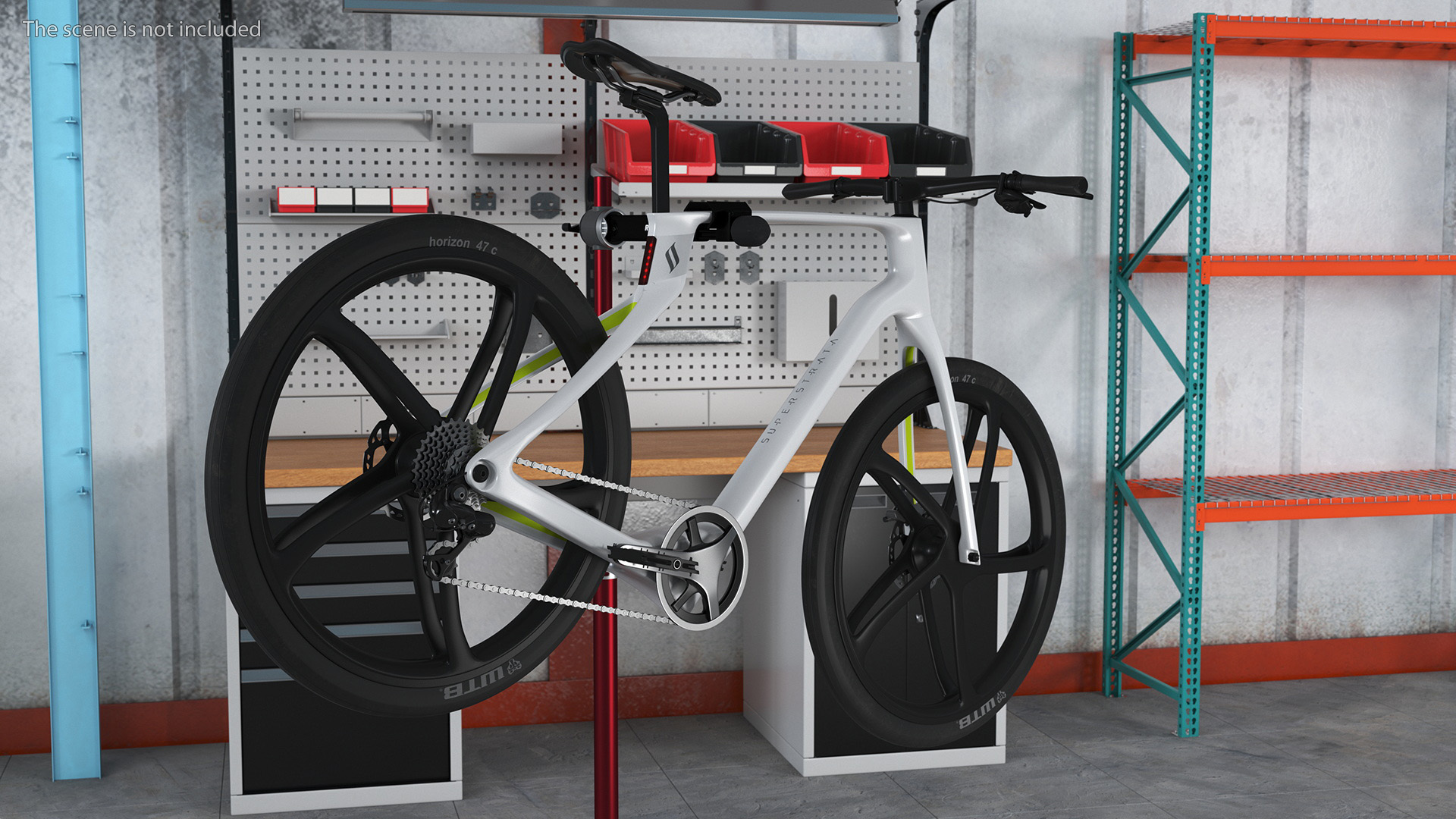 3D model Bike on Repair Stand