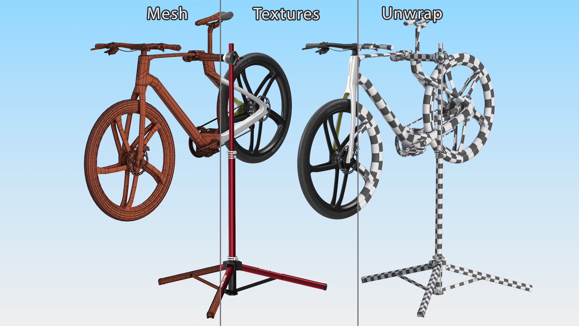 3D model Bike on Repair Stand