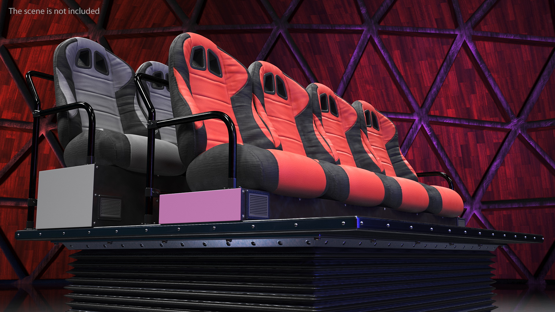 Row Seats 3D model