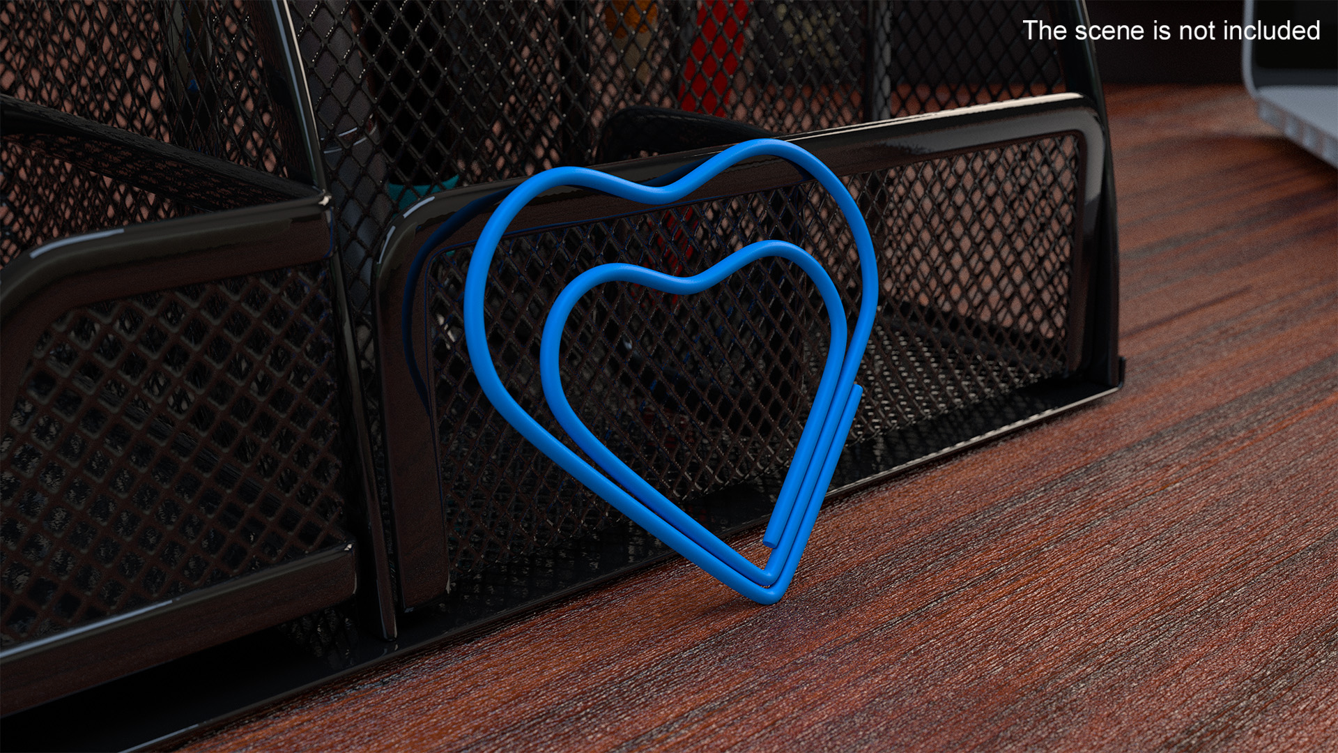 3D Heart Shaped Paper Clip model