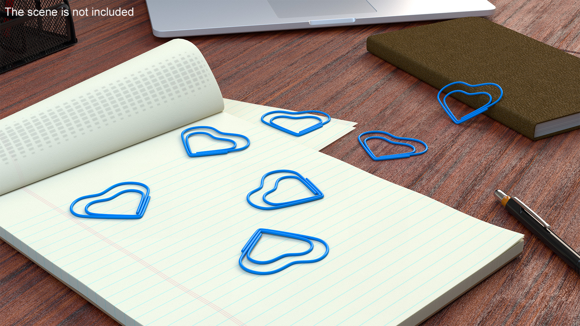 3D Heart Shaped Paper Clip model