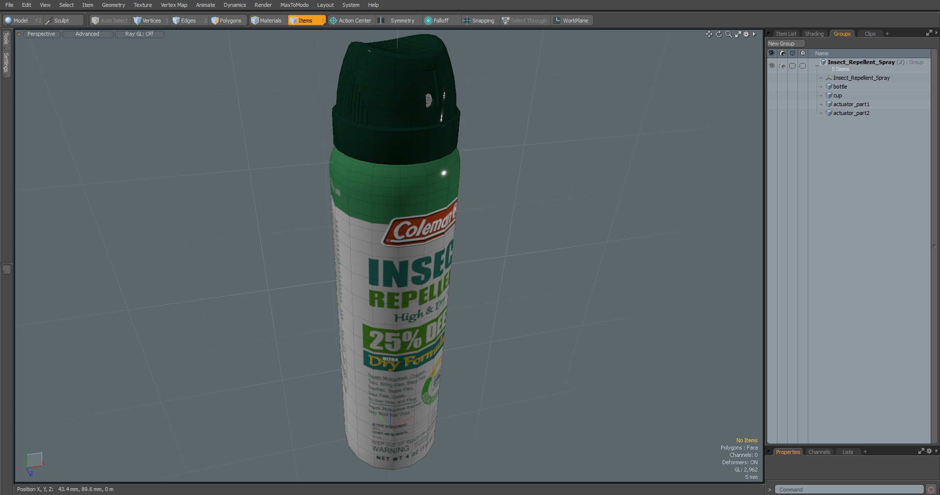 Insect Repellent Spray 3D