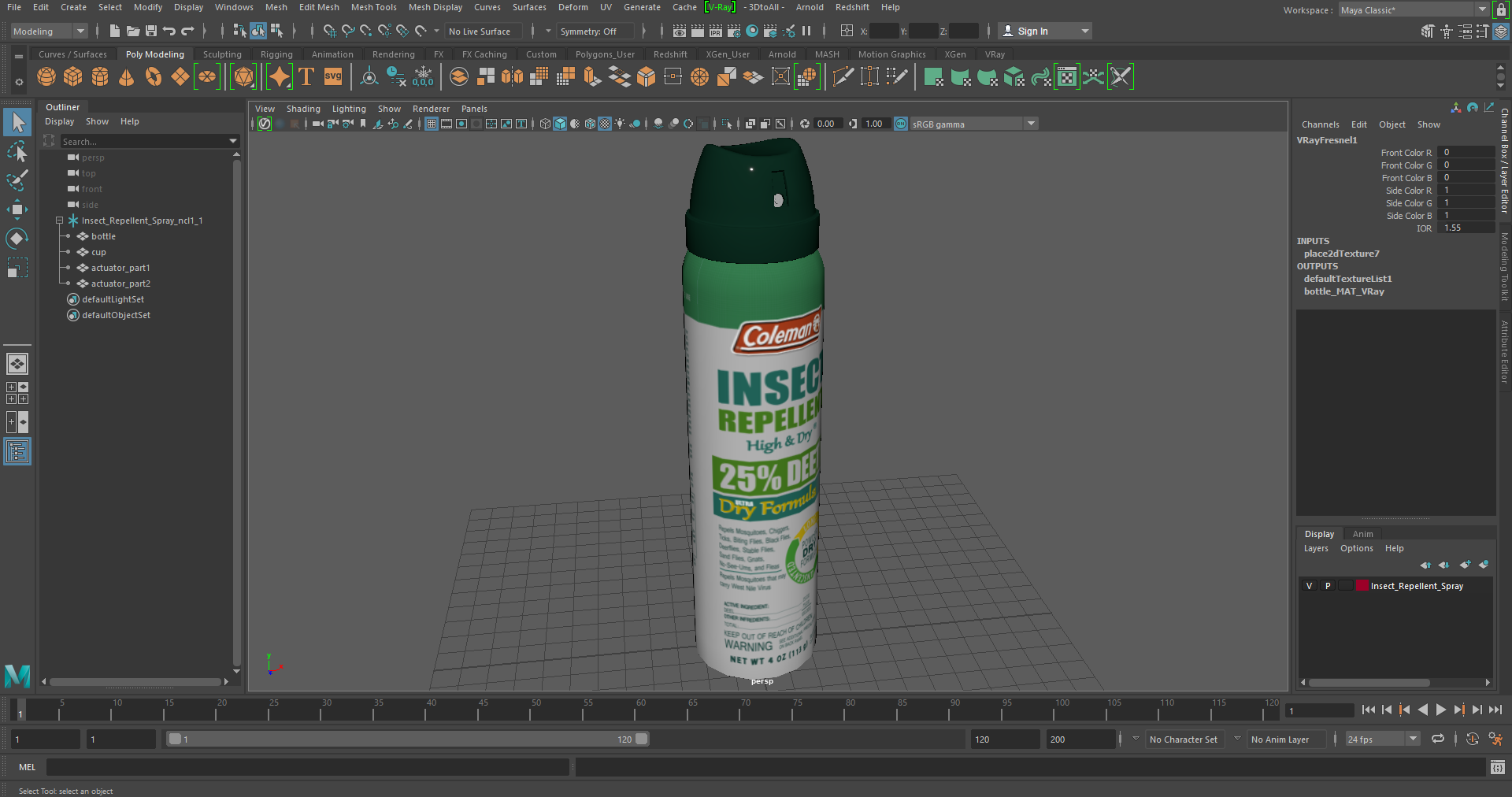 Insect Repellent Spray 3D