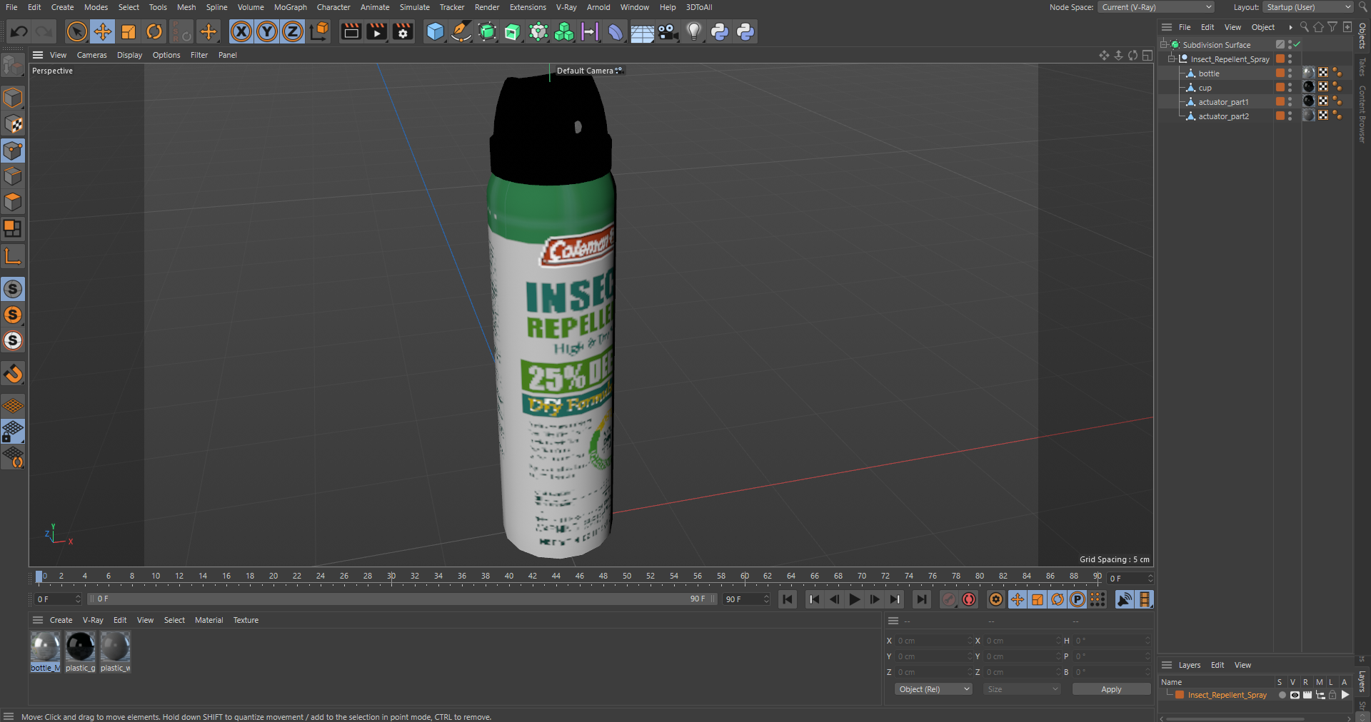 Insect Repellent Spray 3D