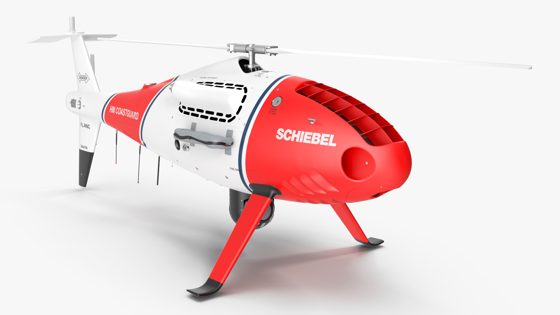 Schiebel Camcopter S100 UAV Coast Guard 3D model