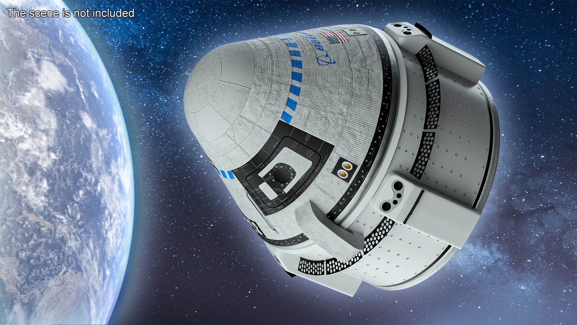 3D model Boeing CST-100 Starliner Spacecraft