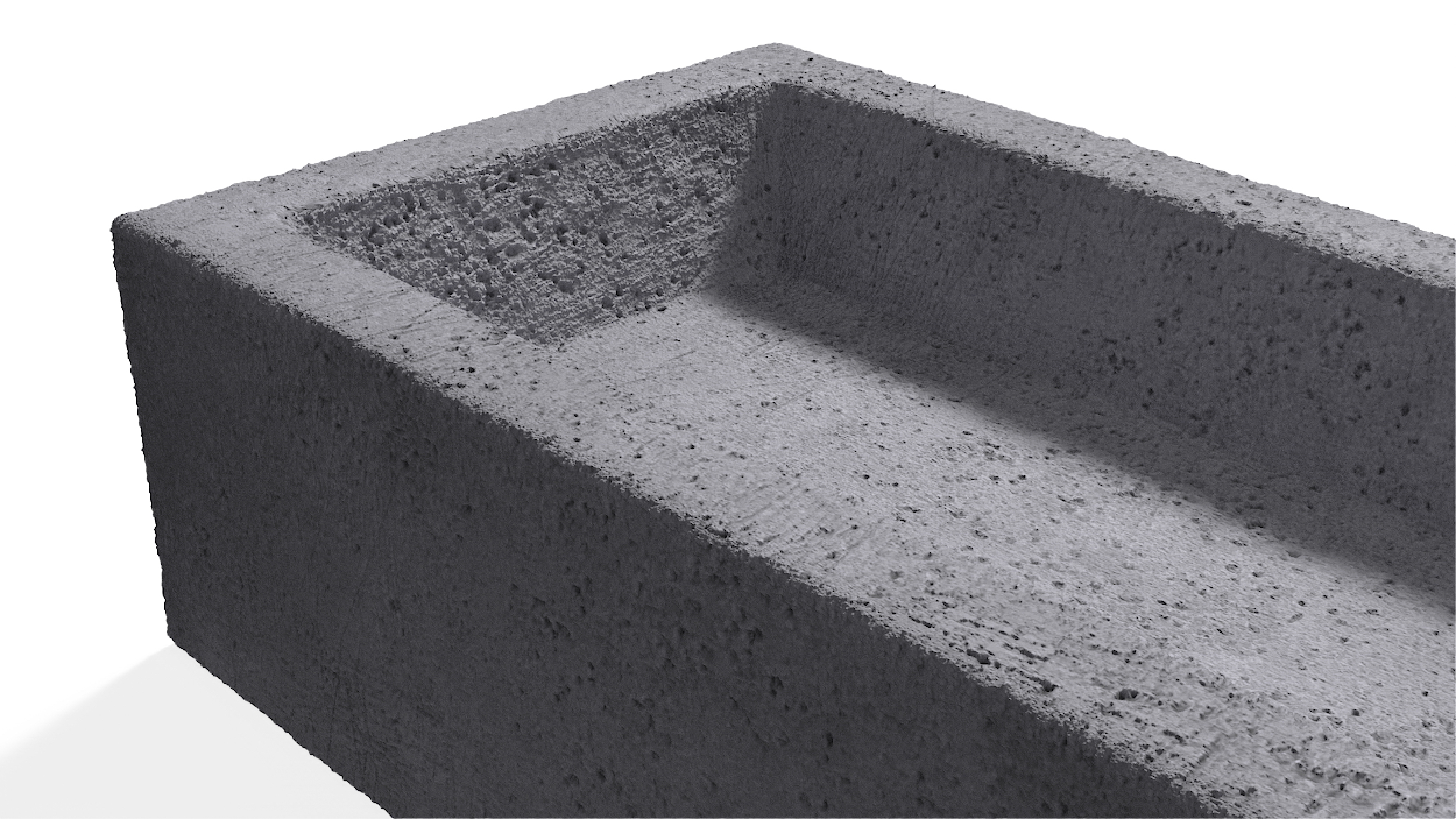 3D model Frogged Calcium Silicate Brick Gray