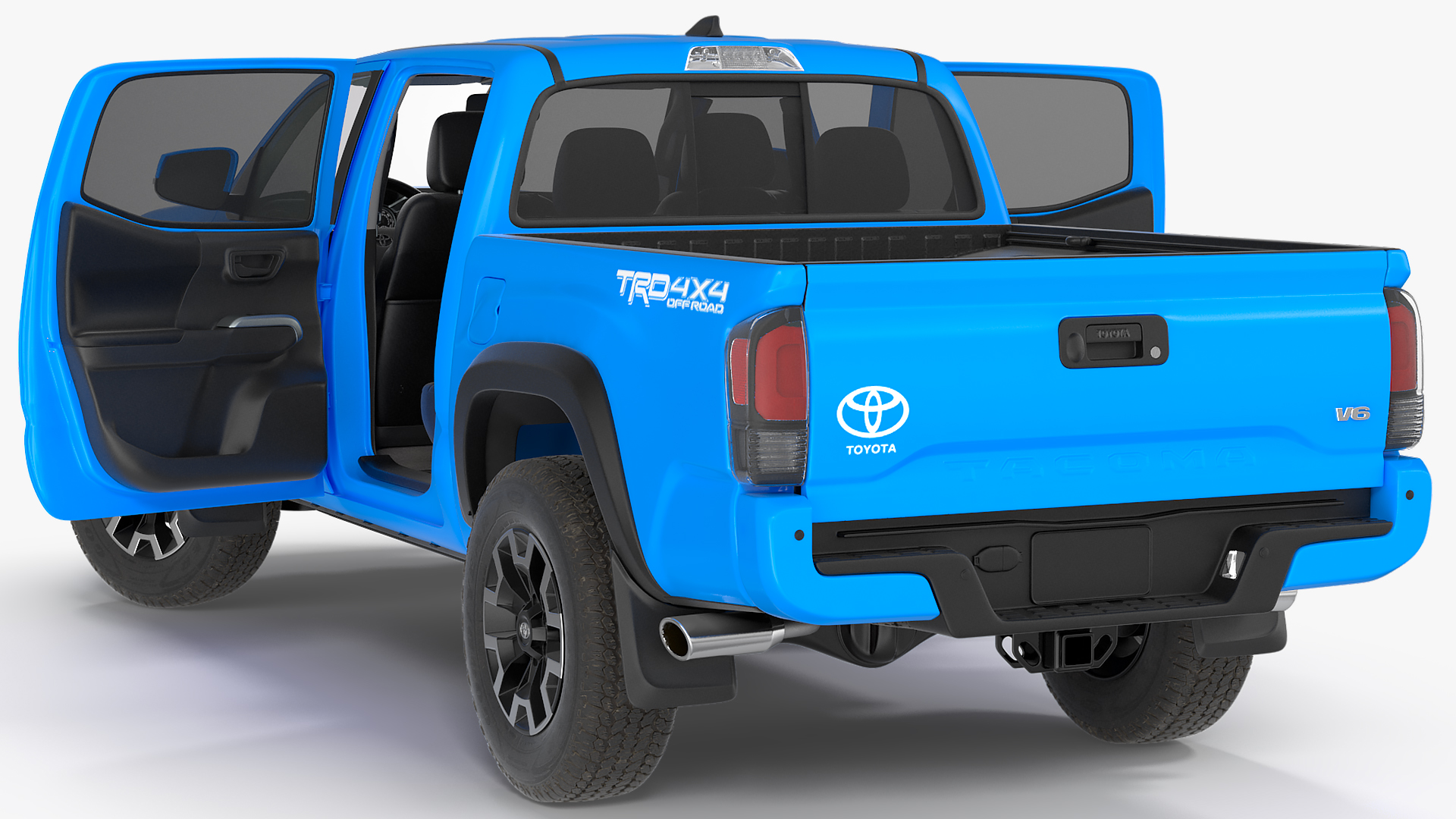 3D model Toyota Tacoma TRD Off Road Voodoo Blue 2021 Rigged