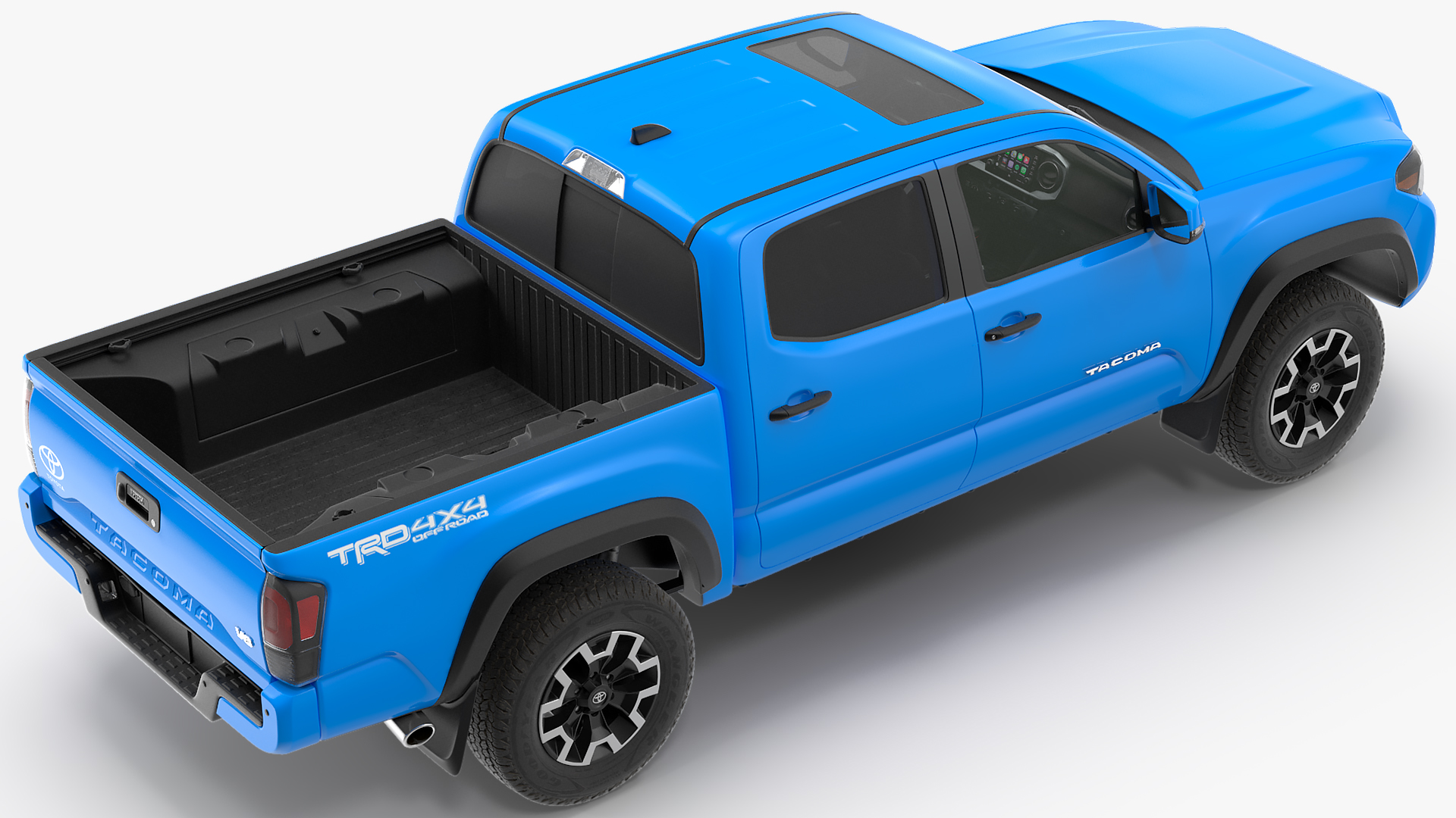 3D model Toyota Tacoma TRD Off Road Voodoo Blue 2021 Rigged