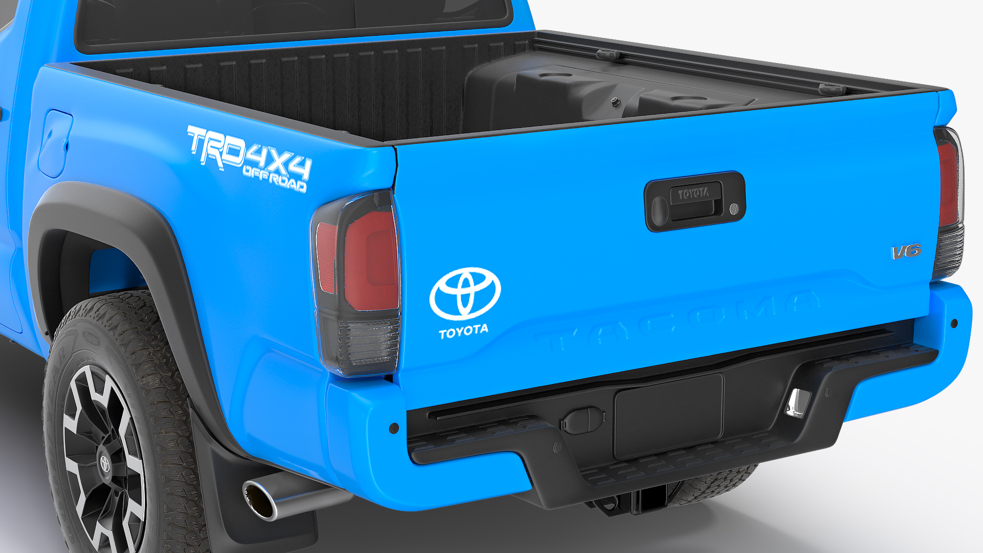 3D model Toyota Tacoma TRD Off Road Voodoo Blue 2021 Rigged