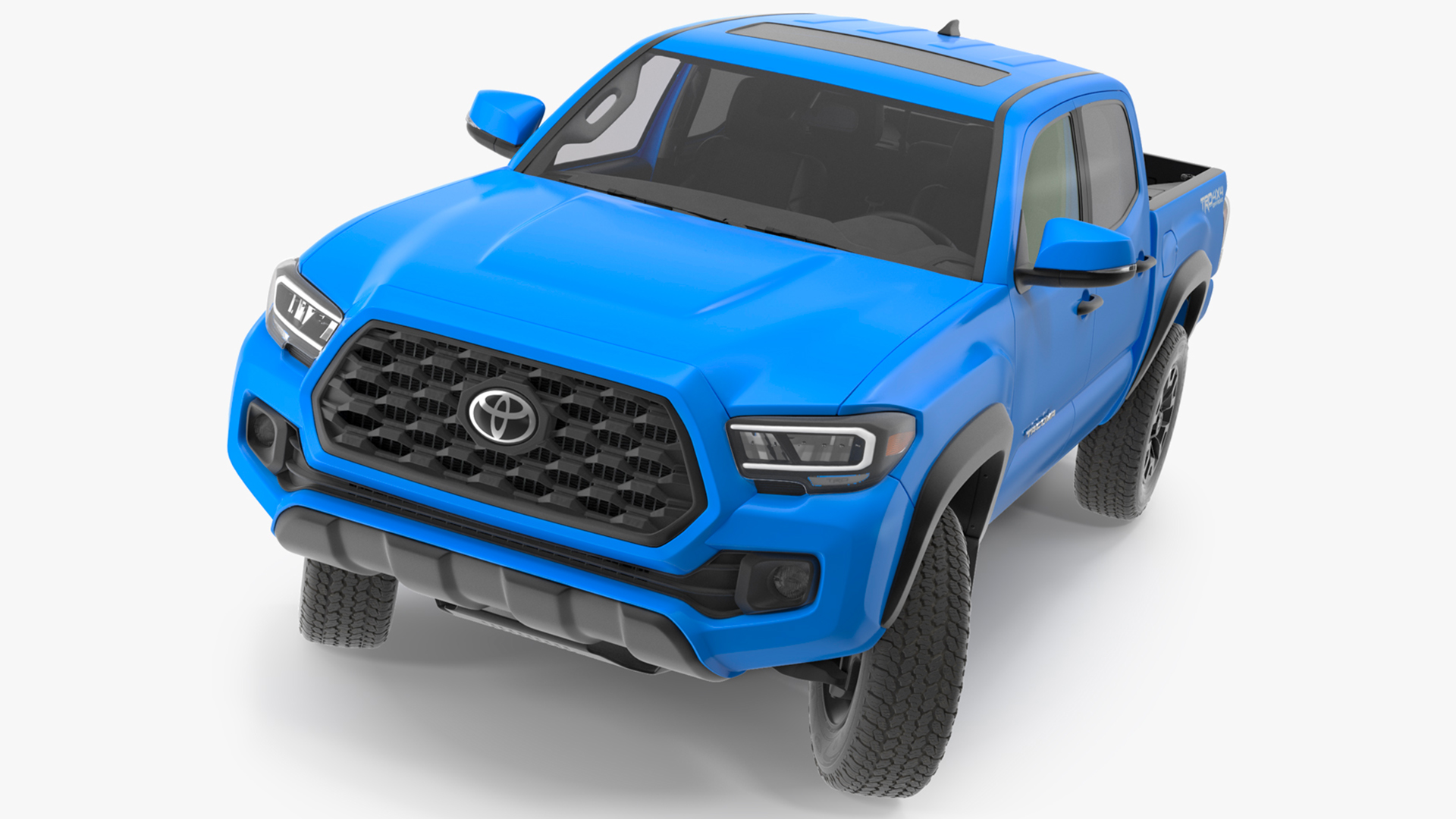 3D model Toyota Tacoma TRD Off Road Voodoo Blue 2021 Rigged