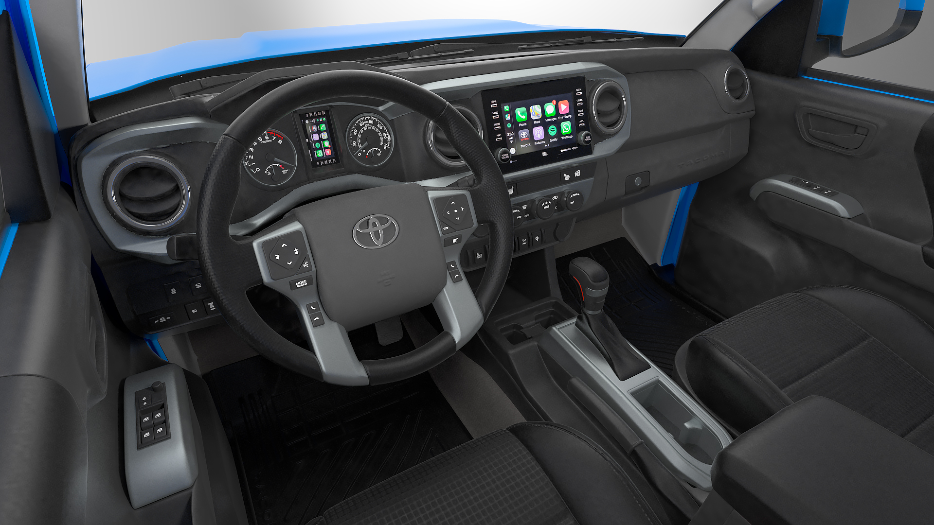 3D model Toyota Tacoma TRD Off Road Voodoo Blue 2021 Rigged