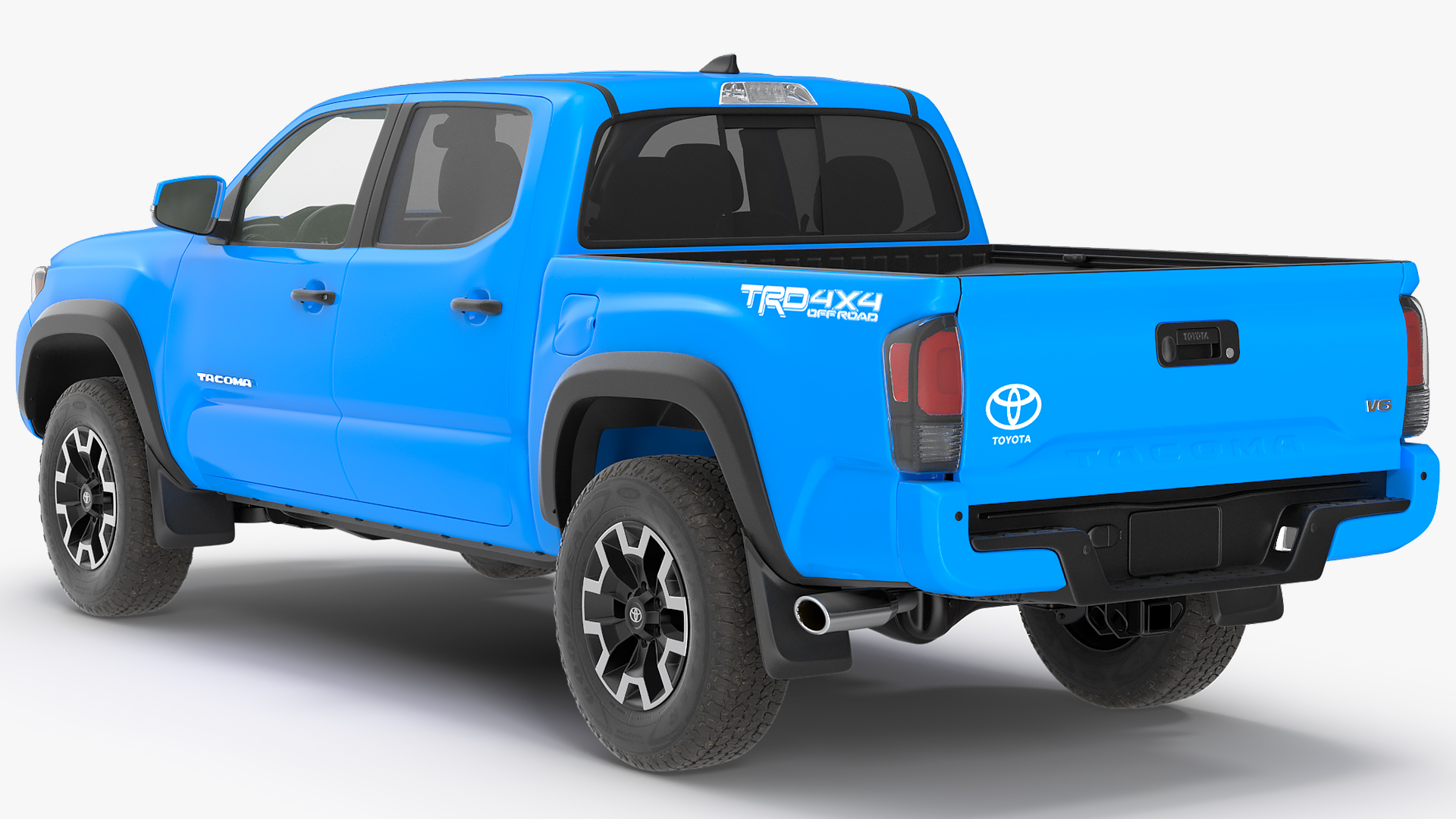 3D model Toyota Tacoma TRD Off Road Voodoo Blue 2021 Rigged