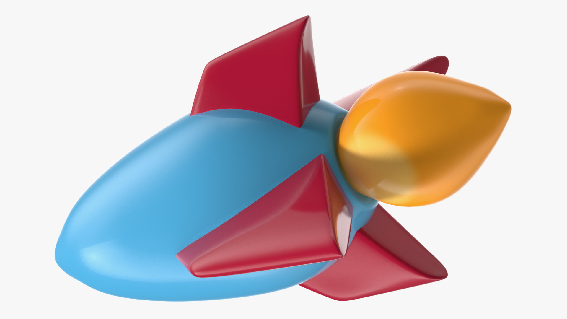 Rocket Emoji 3D