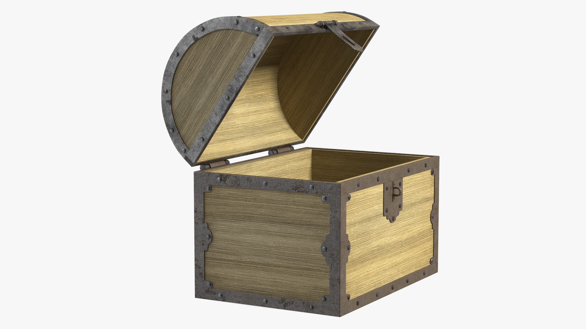 3D Old Wooden Chest