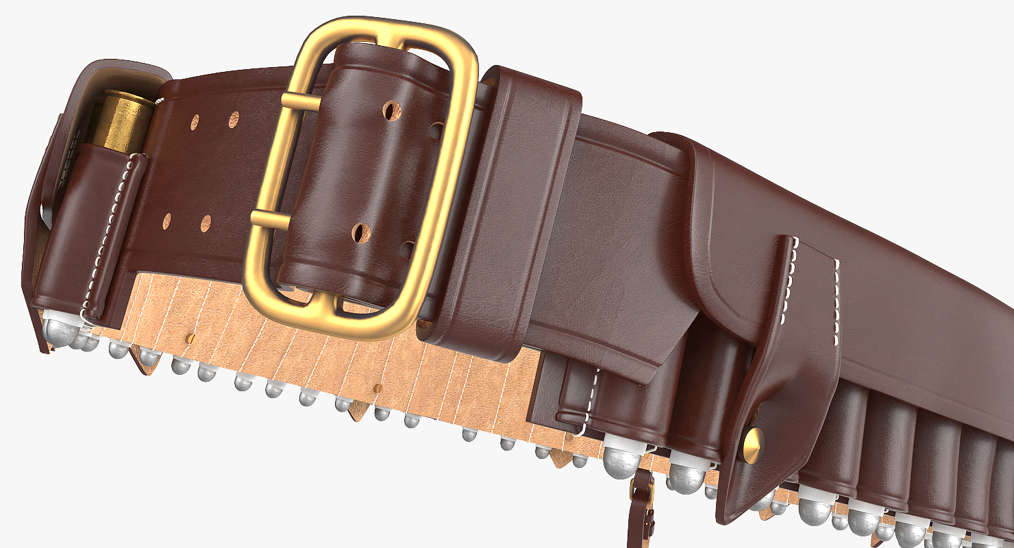 3D Martini Henry Ammo Bandolier model