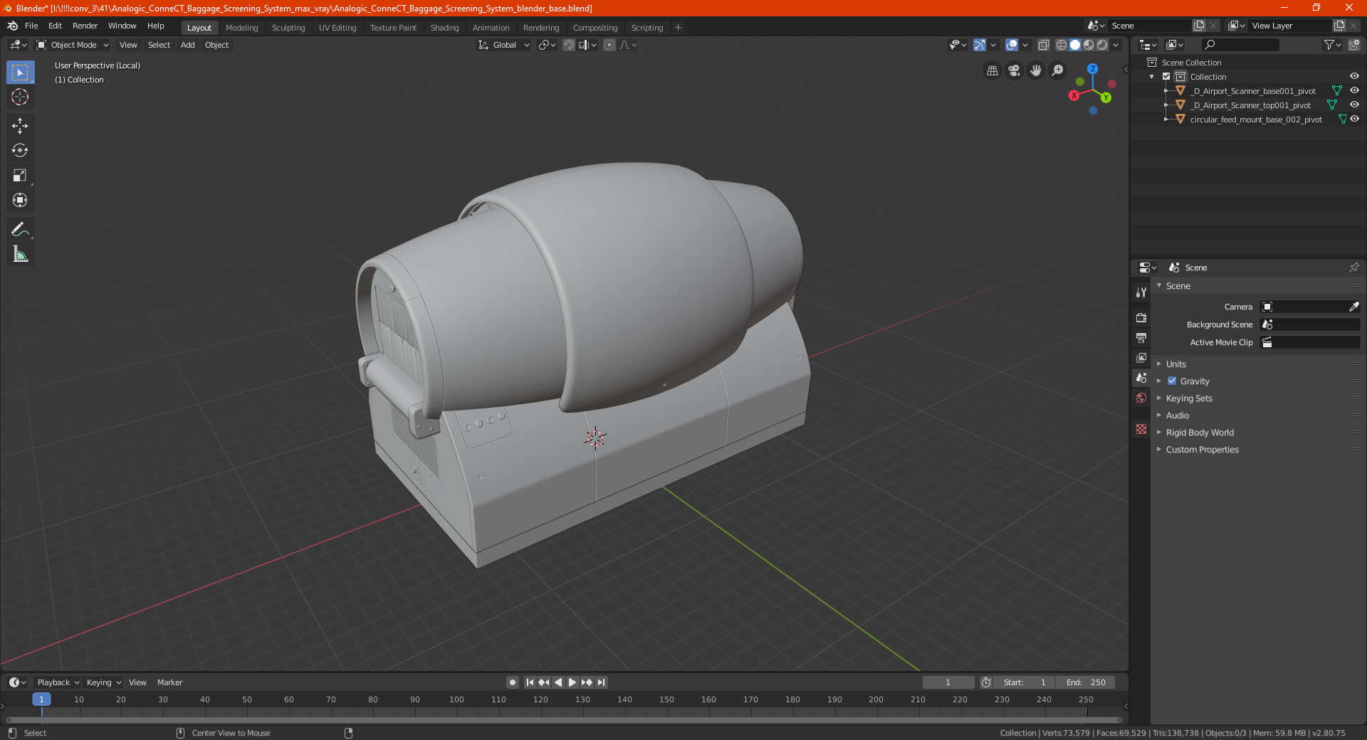 Baggage Screening System 3D model